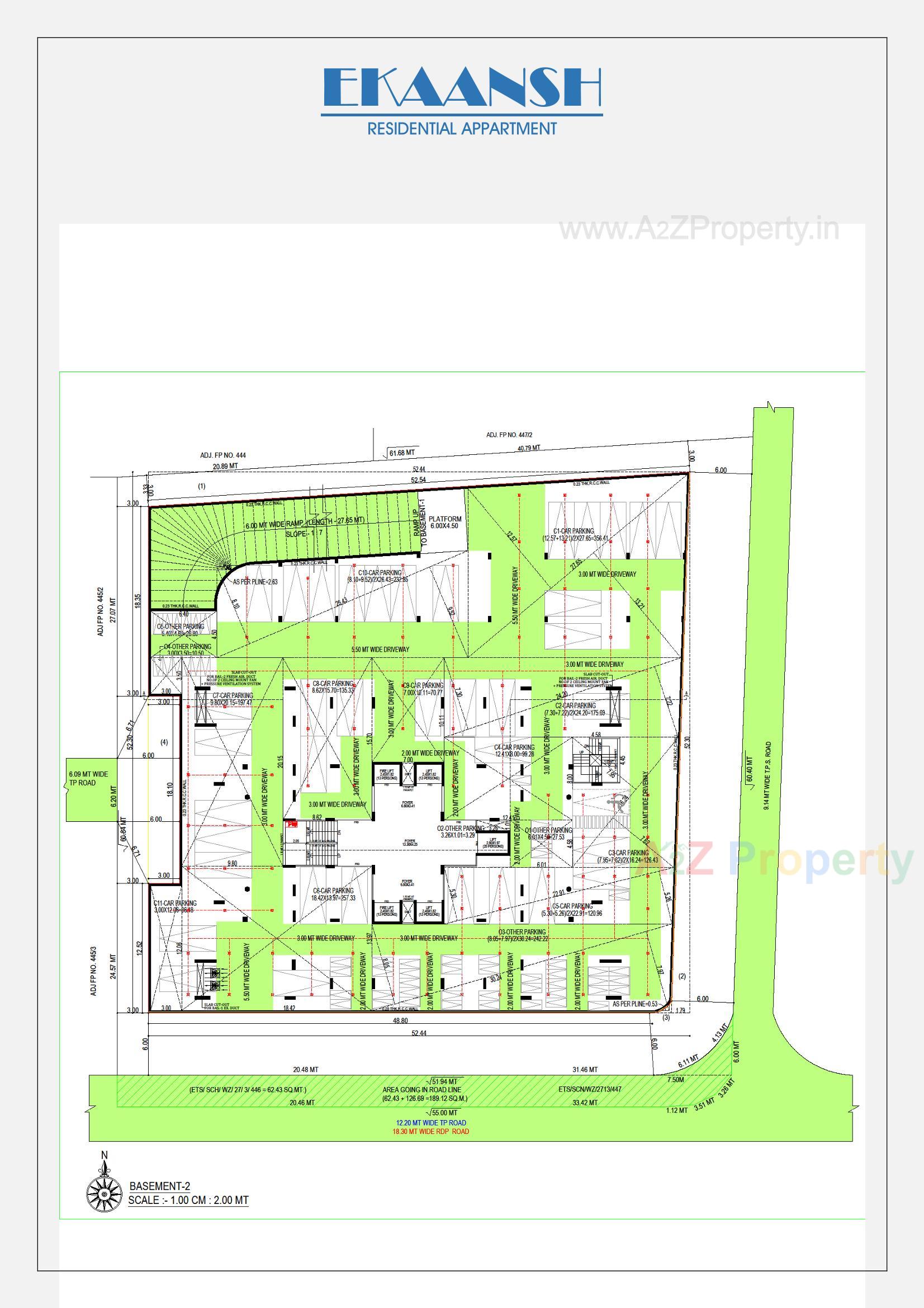 Layout of real estate project Ekaansh located at Changispur, Ahmedabad, Gujarat