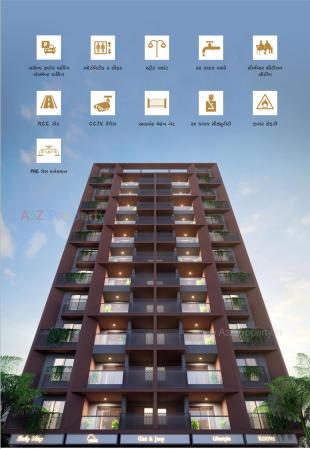 Elevation of real estate project Ekaksh Elegance located at Vinzol, Ahmedabad, Gujarat