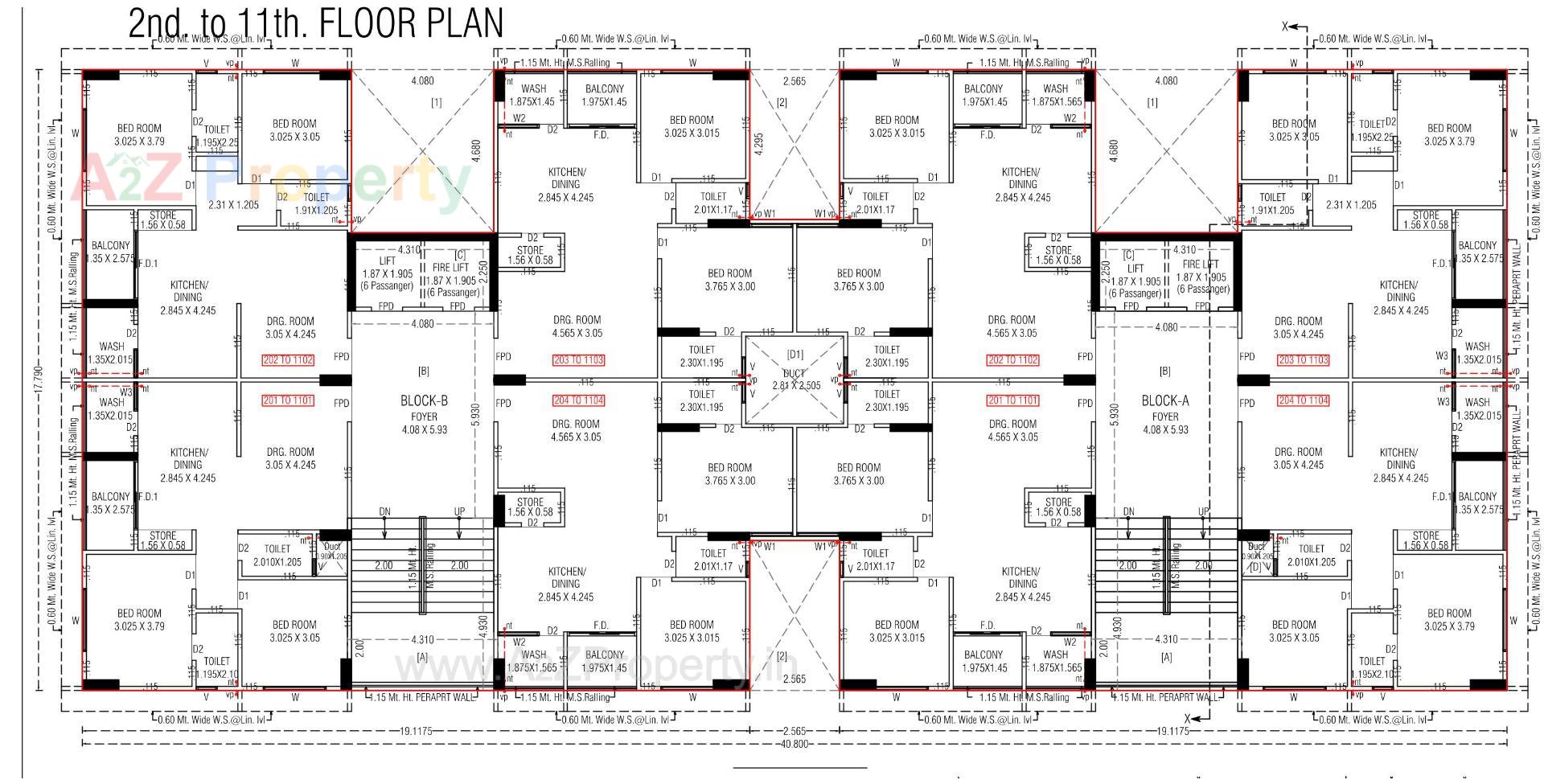 Layout of real estate project Ekaksh Elegance located at Vinzol, Ahmedabad, Gujarat