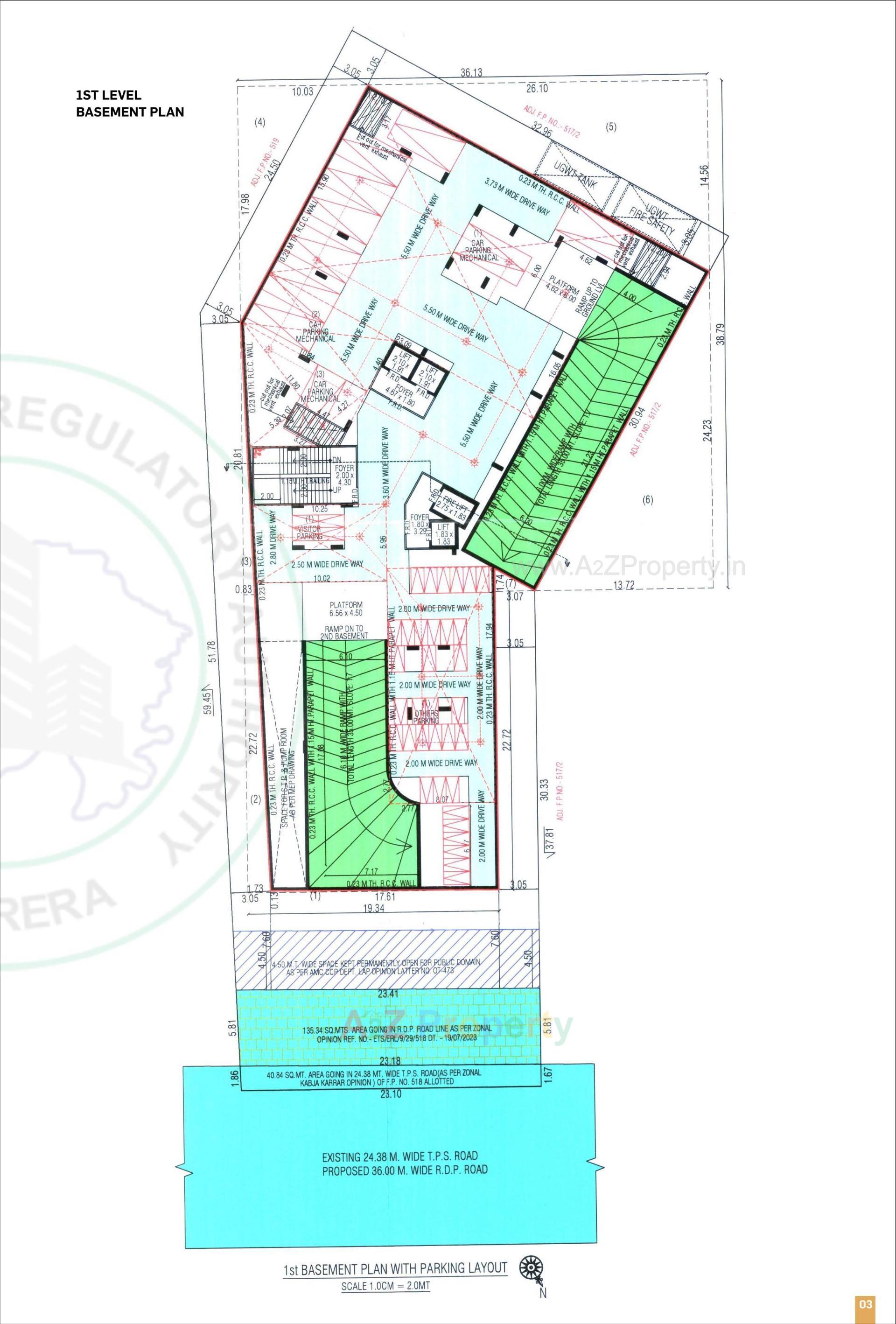 Layout of real estate project Ekaya located at Vadaj, Ahmedabad, Gujarat