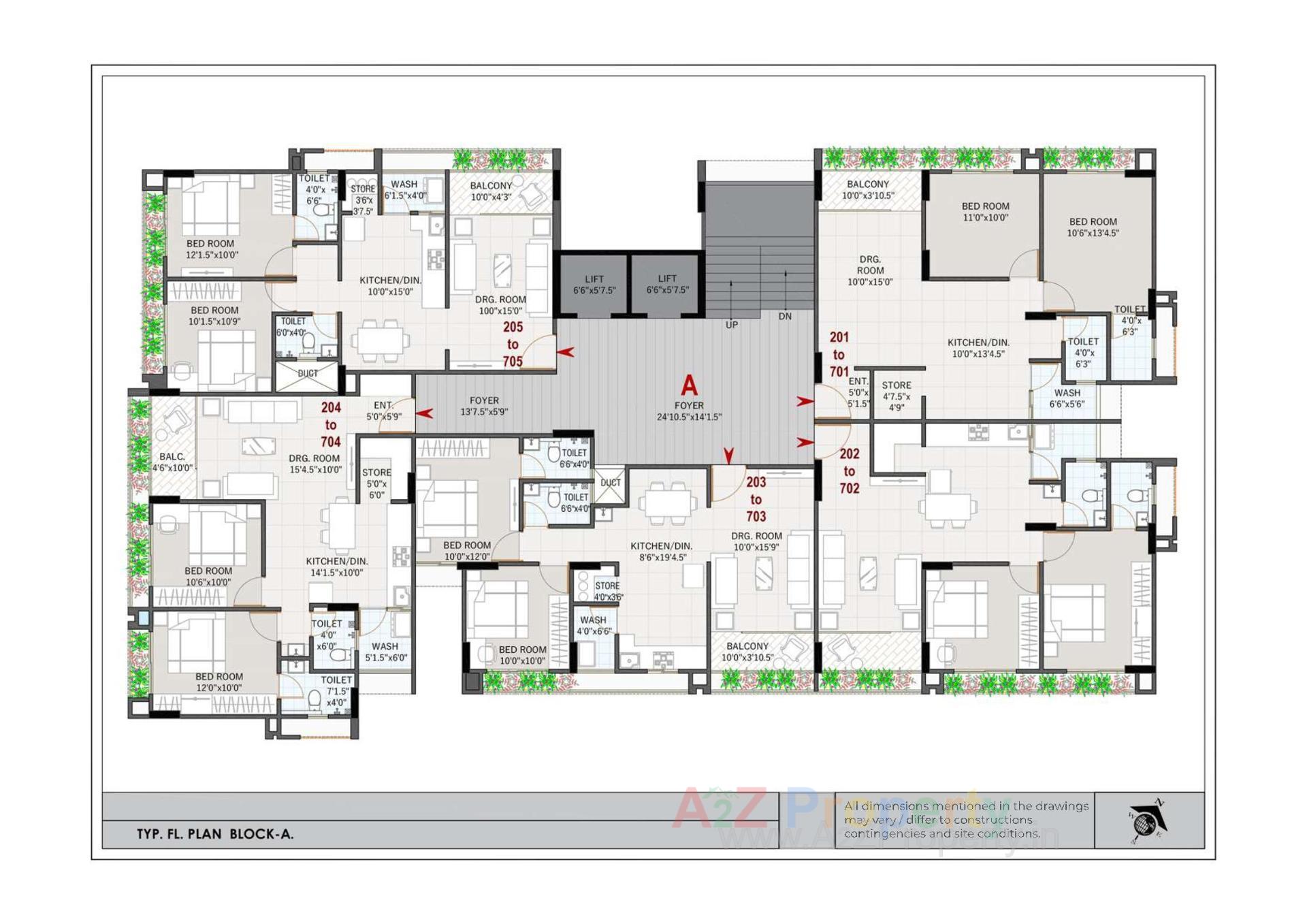 Layout of real estate project Eklingji Harmony located at Sanand, Ahmedabad, Gujarat