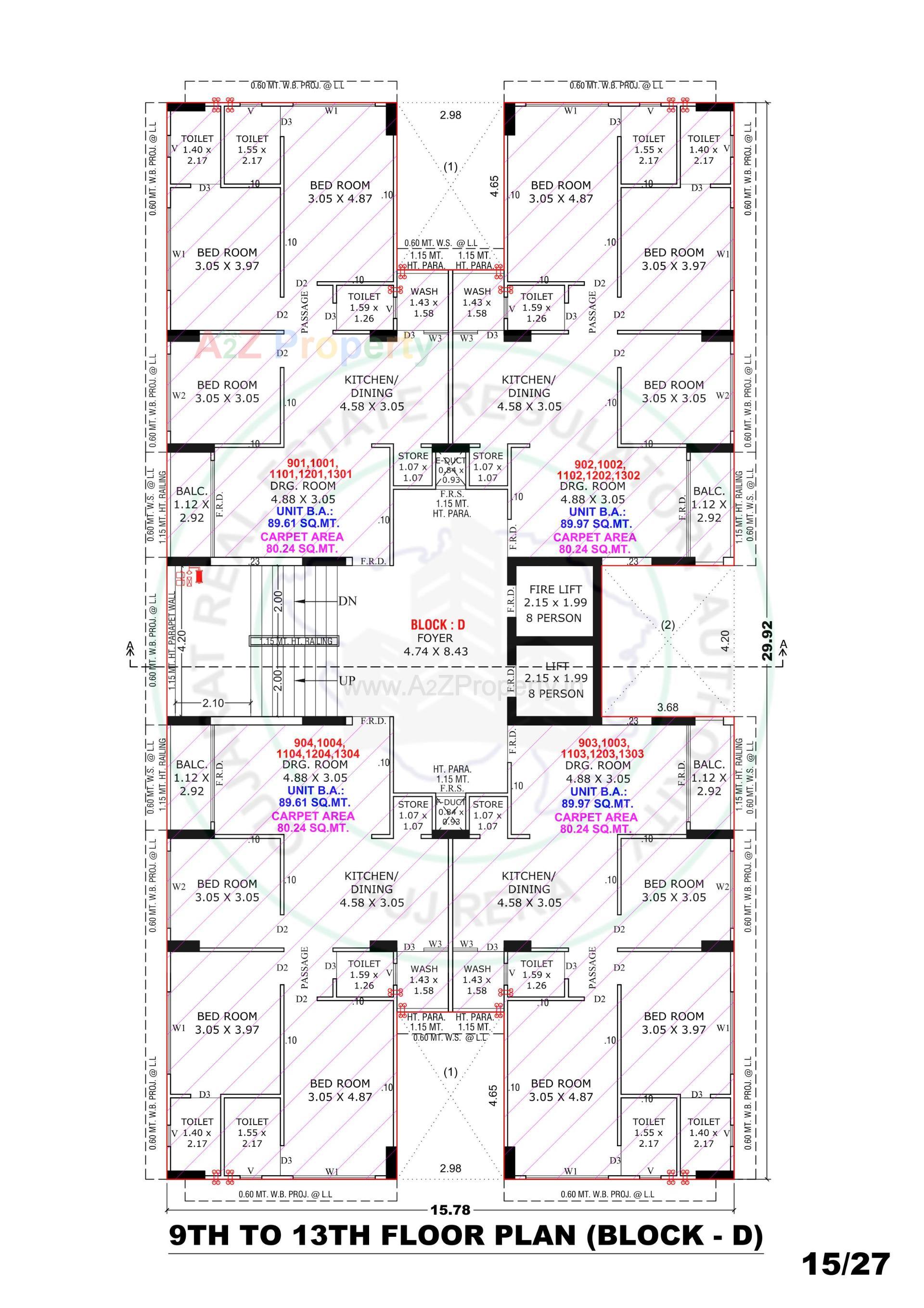 Layout of real estate project Eklingji Satvam located at Ghuma, Ahmedabad, Gujarat