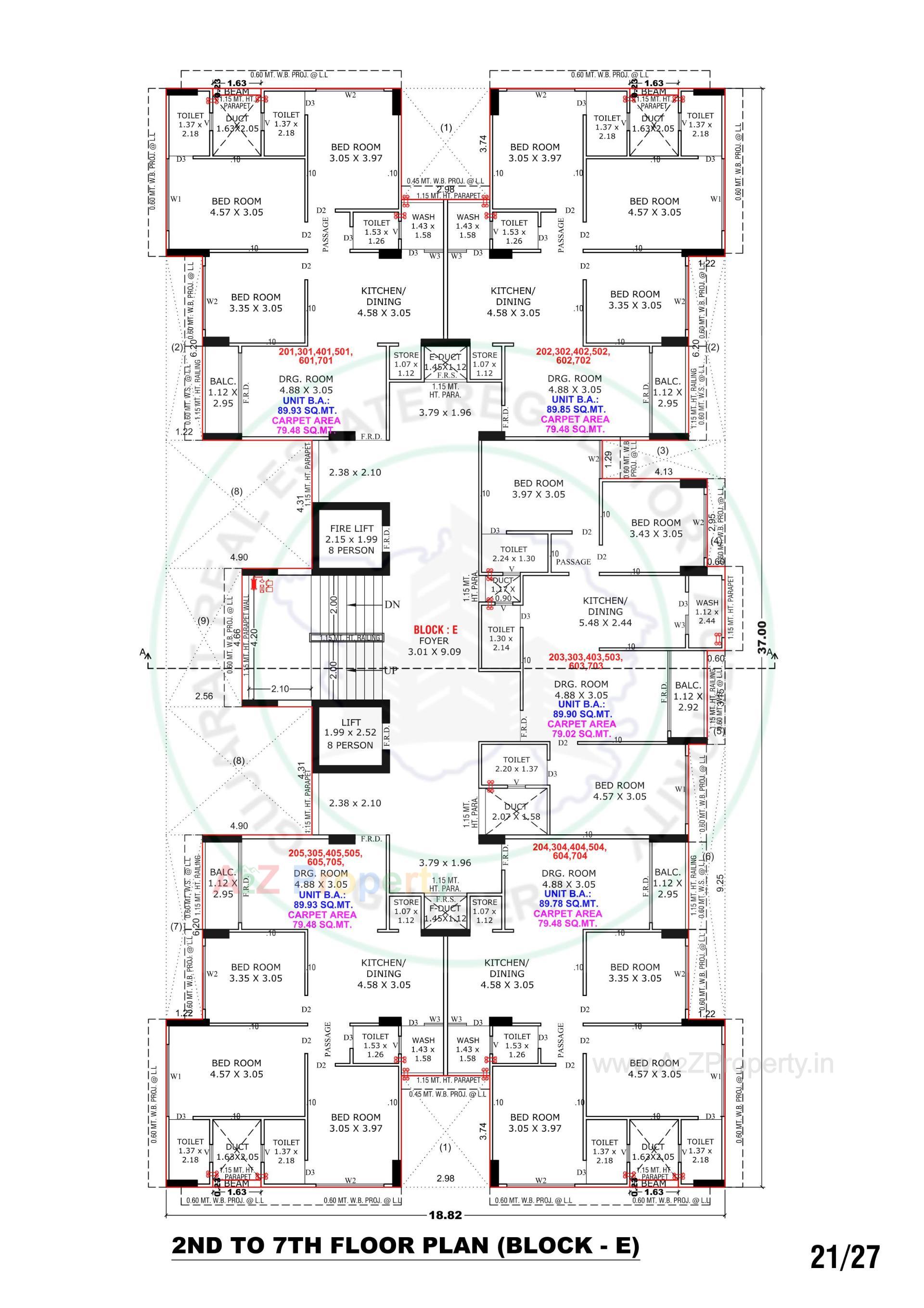Layout of real estate project Eklingji Satvam located at Ghuma, Ahmedabad, Gujarat