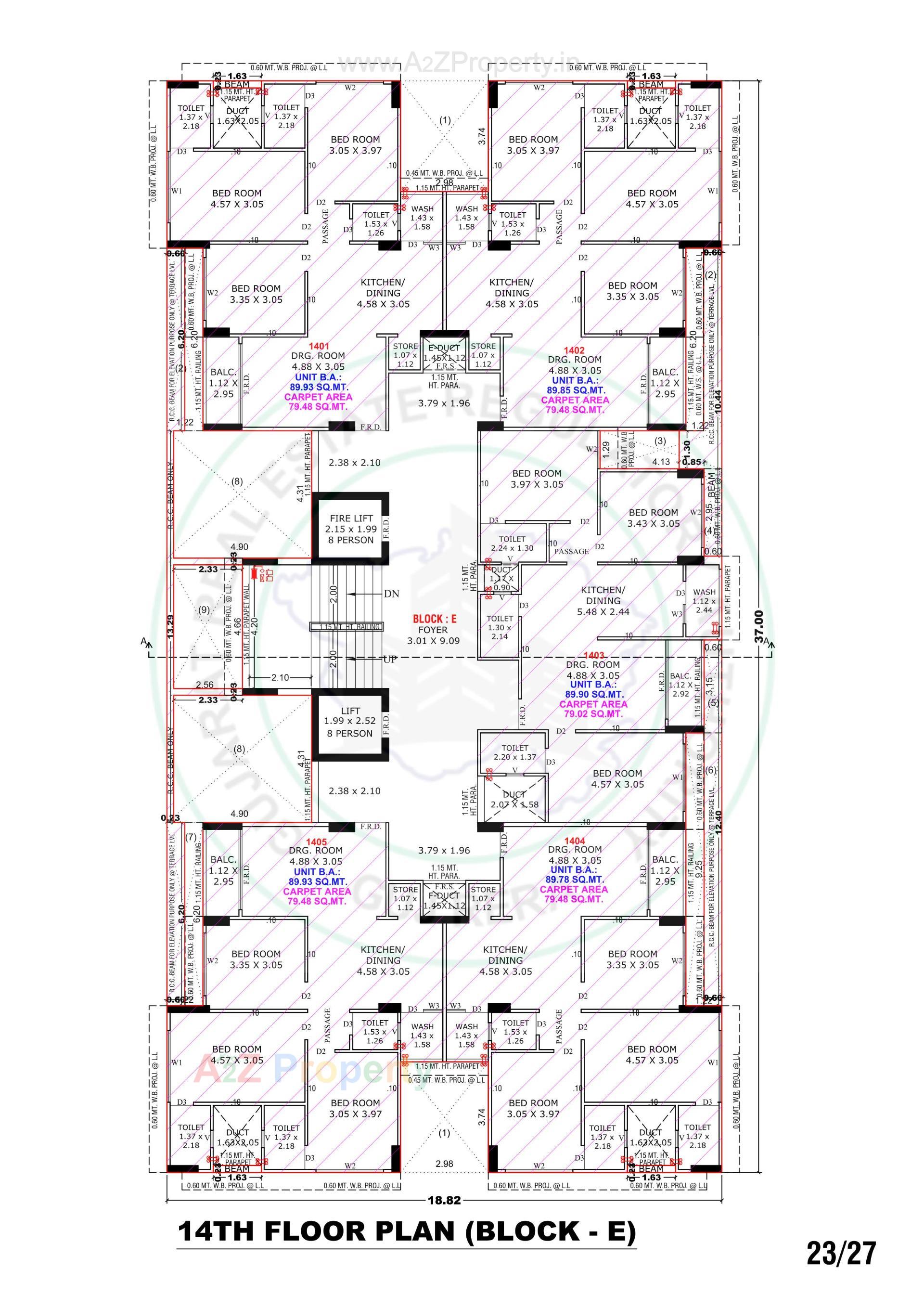 Layout of real estate project Eklingji Satvam located at Ghuma, Ahmedabad, Gujarat
