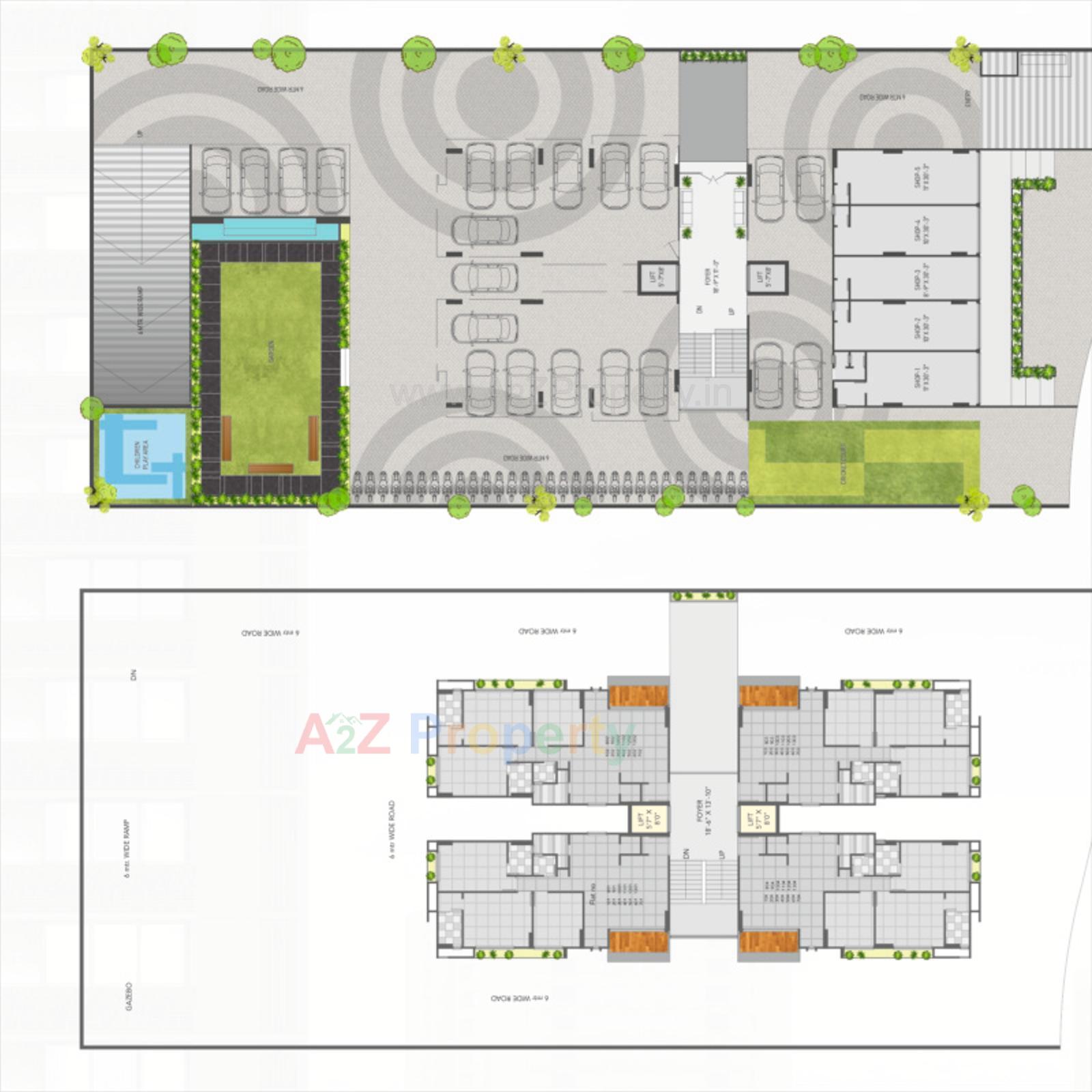Layout of real estate project Ekta Antarix located at Ahmedabad, Ahmedabad, Gujarat