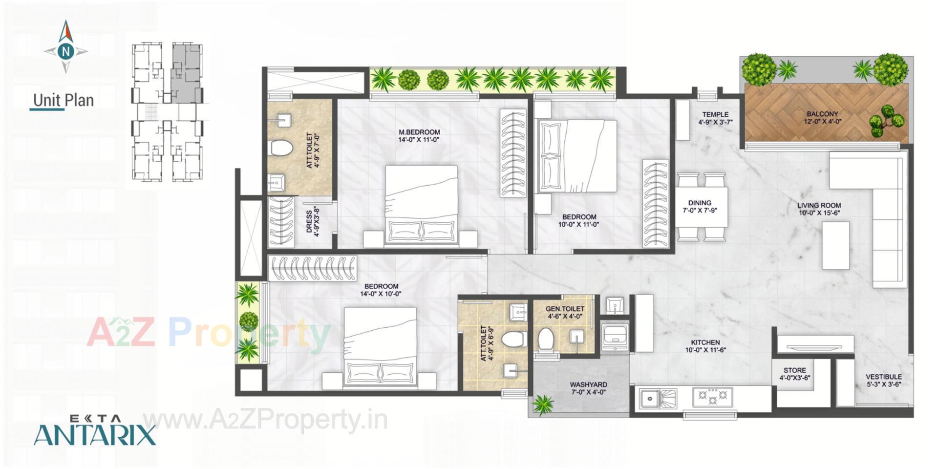 Layout of real estate project Ekta Antarix located at Ahmedabad, Ahmedabad, Gujarat