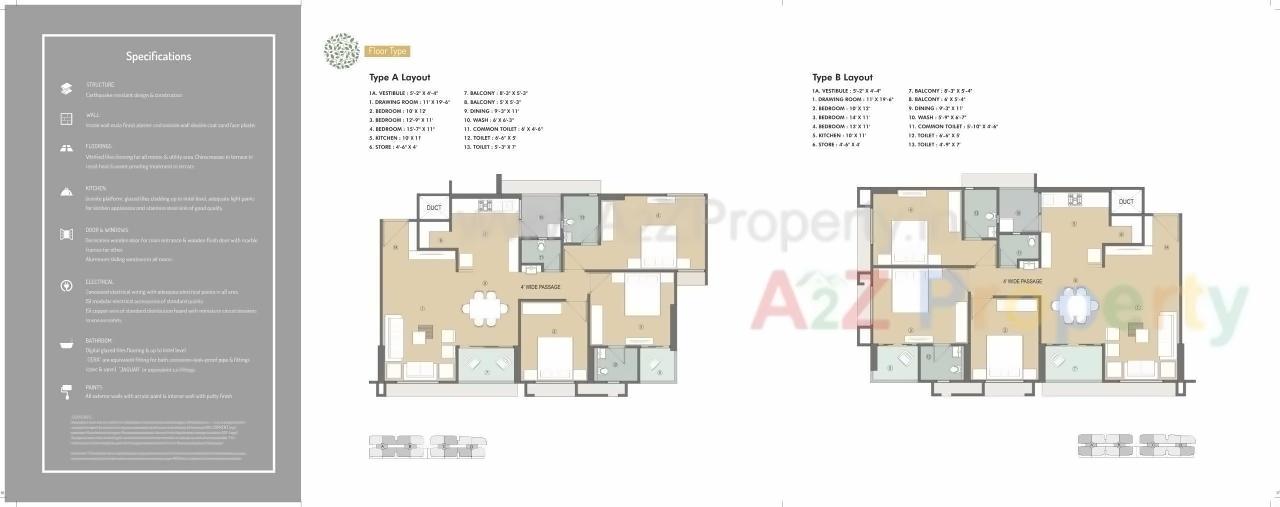 Layout of real estate project Ekta Festival located at Vadaj, Ahmedabad, Gujarat