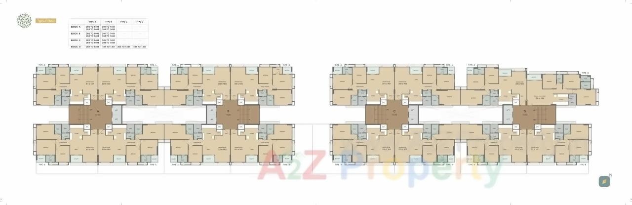 Layout of real estate project Ekta Festival located at Vadaj, Ahmedabad, Gujarat
