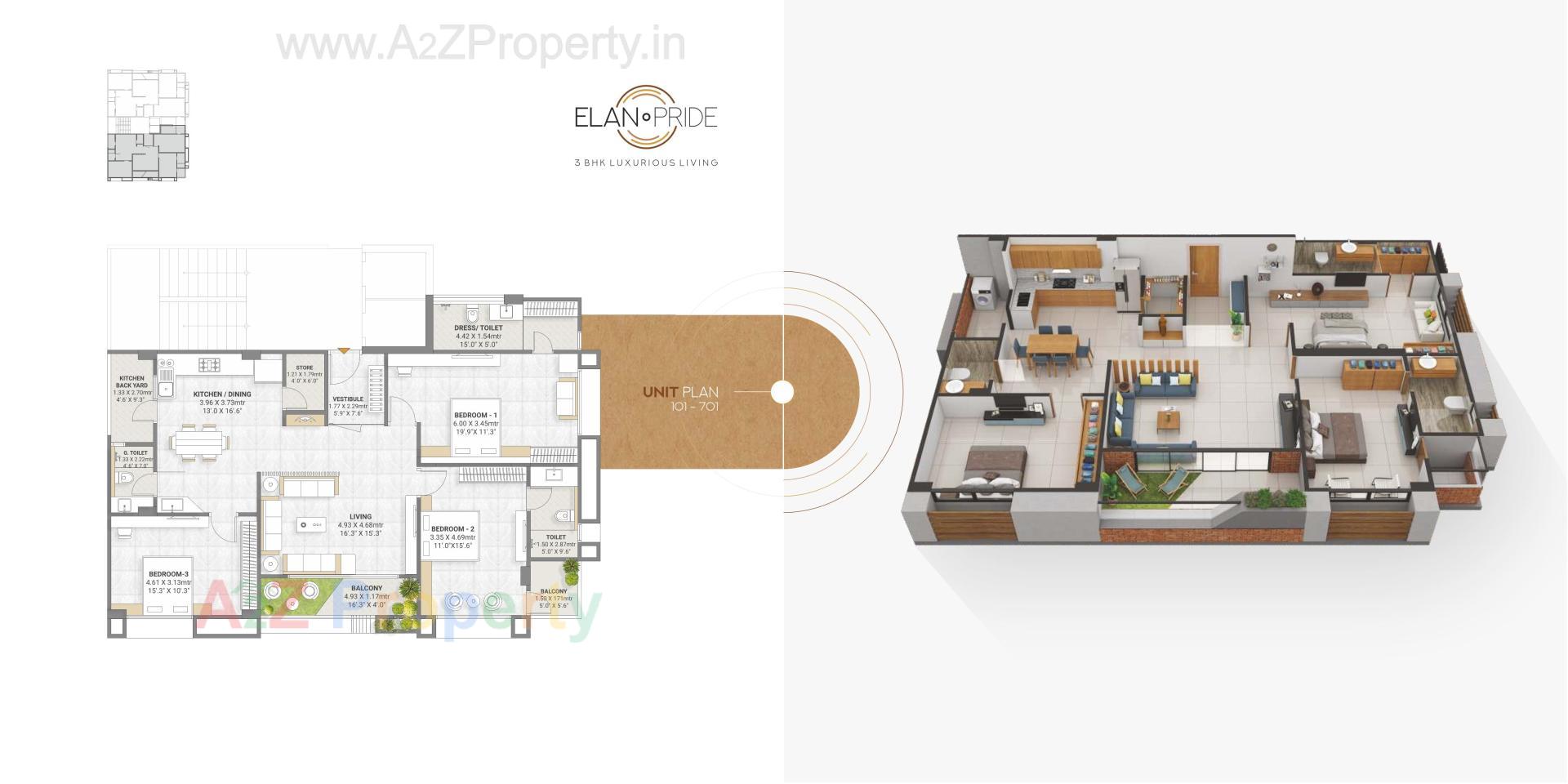 Layout of real estate project Elan Pride located at Sola, Ahmedabad, Gujarat