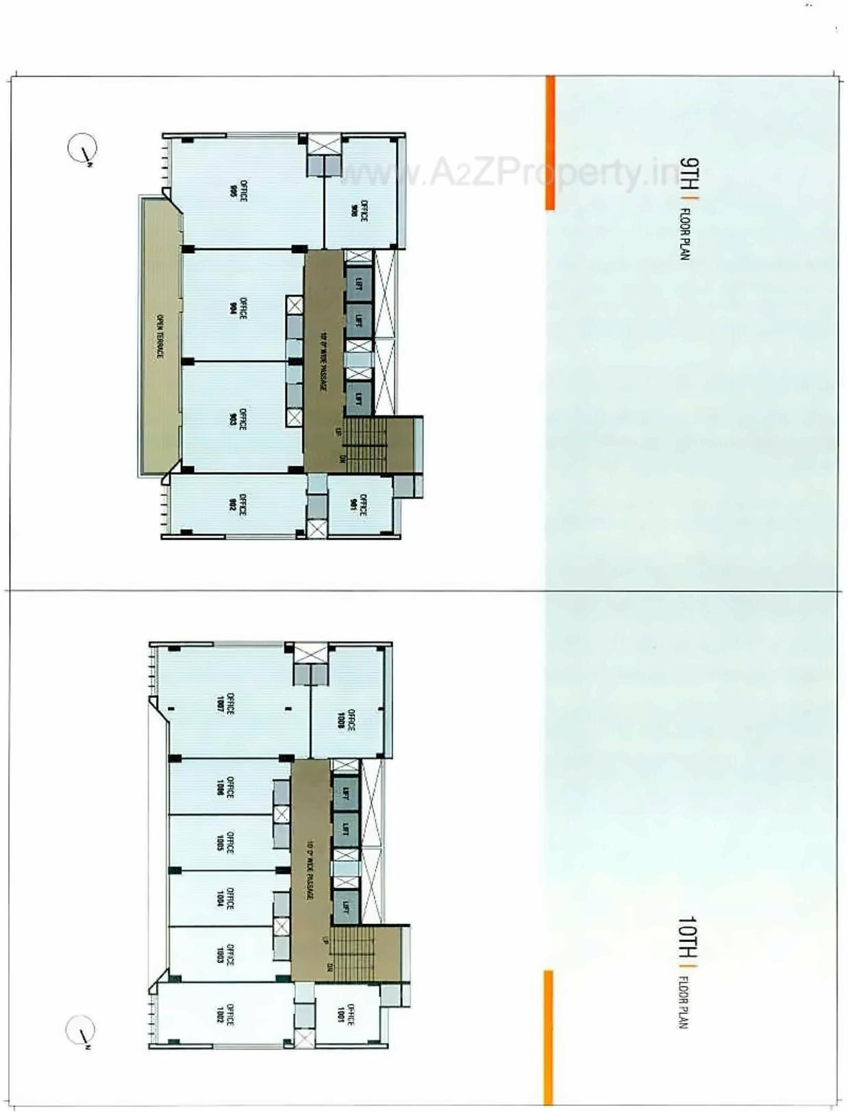 Layout of real estate project Element Corporate Park located at Bodakdev, Ahmedabad, Gujarat