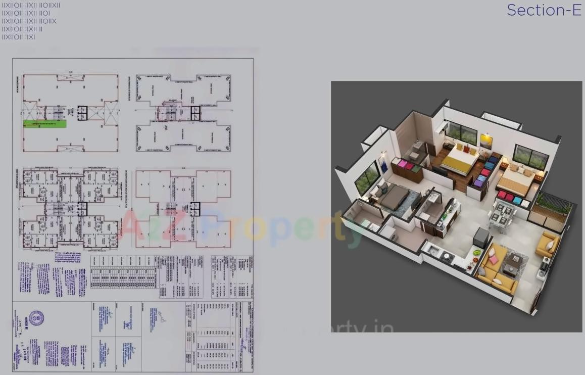 Layout of real estate project Elenza Greens located at Ghuma, Ahmedabad, Gujarat