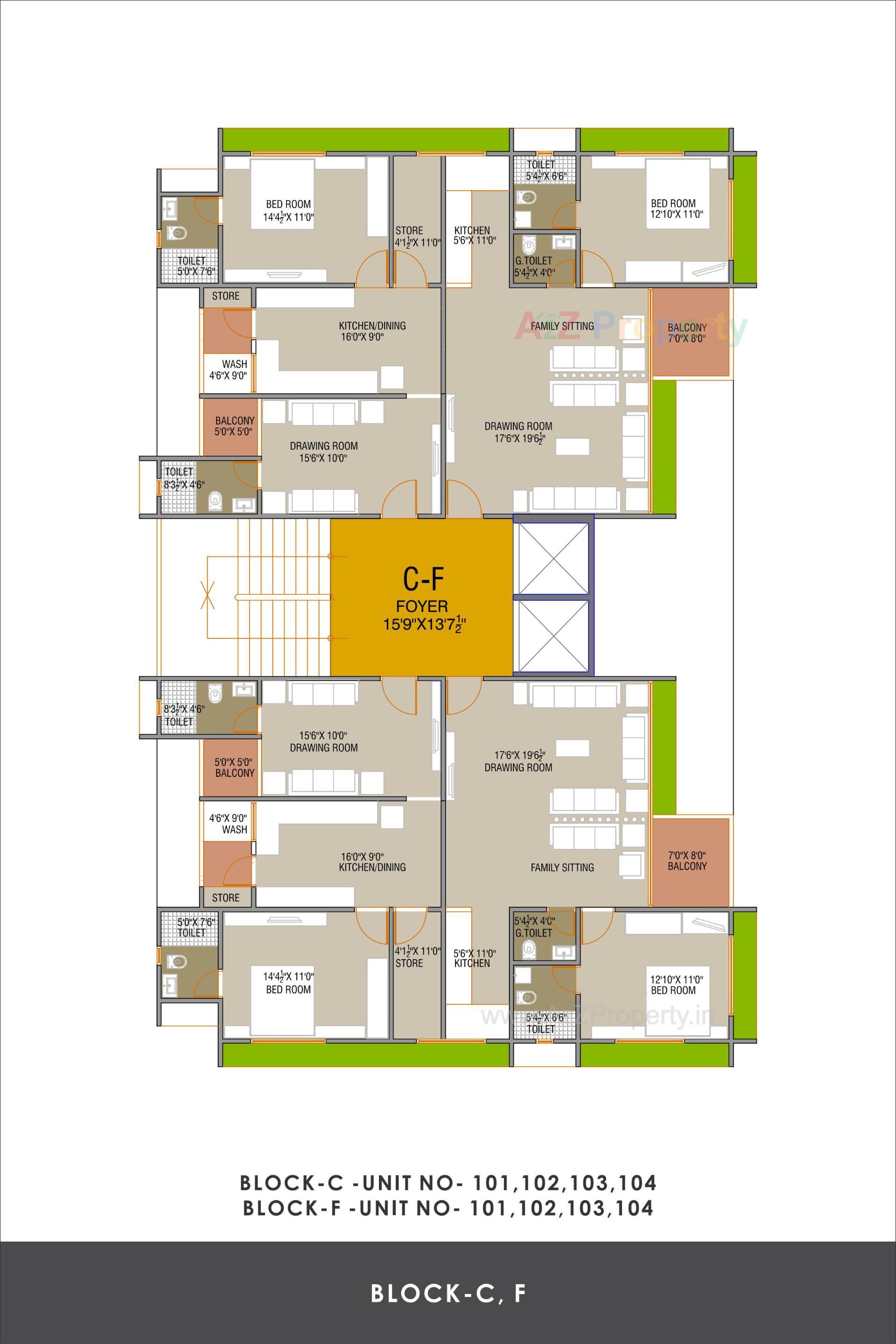 Layout of real estate project Elenza Greenwood located at Ghuma, Ahmedabad, Gujarat