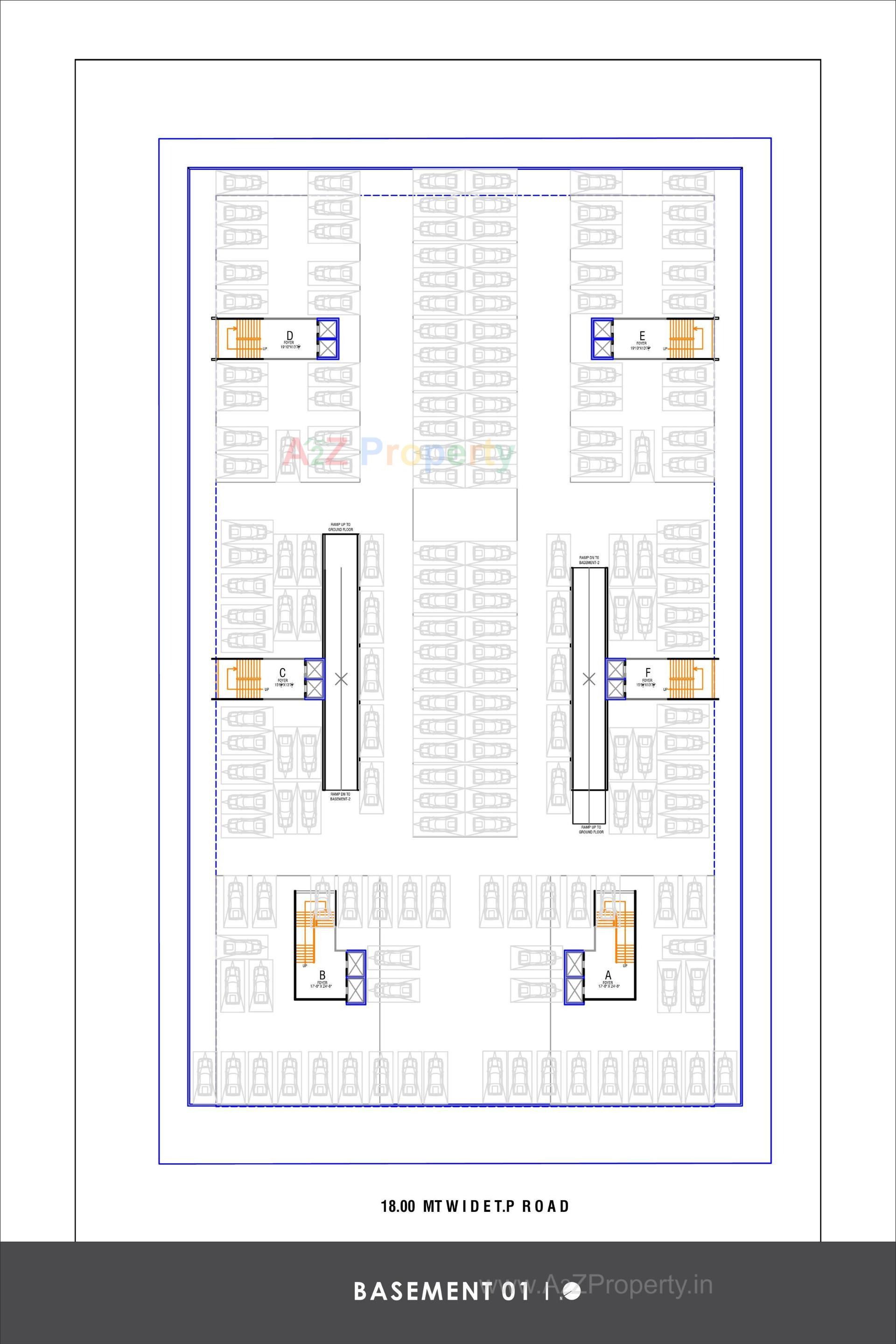 Layout of real estate project Elenza Greenwood located at Ghuma, Ahmedabad, Gujarat
