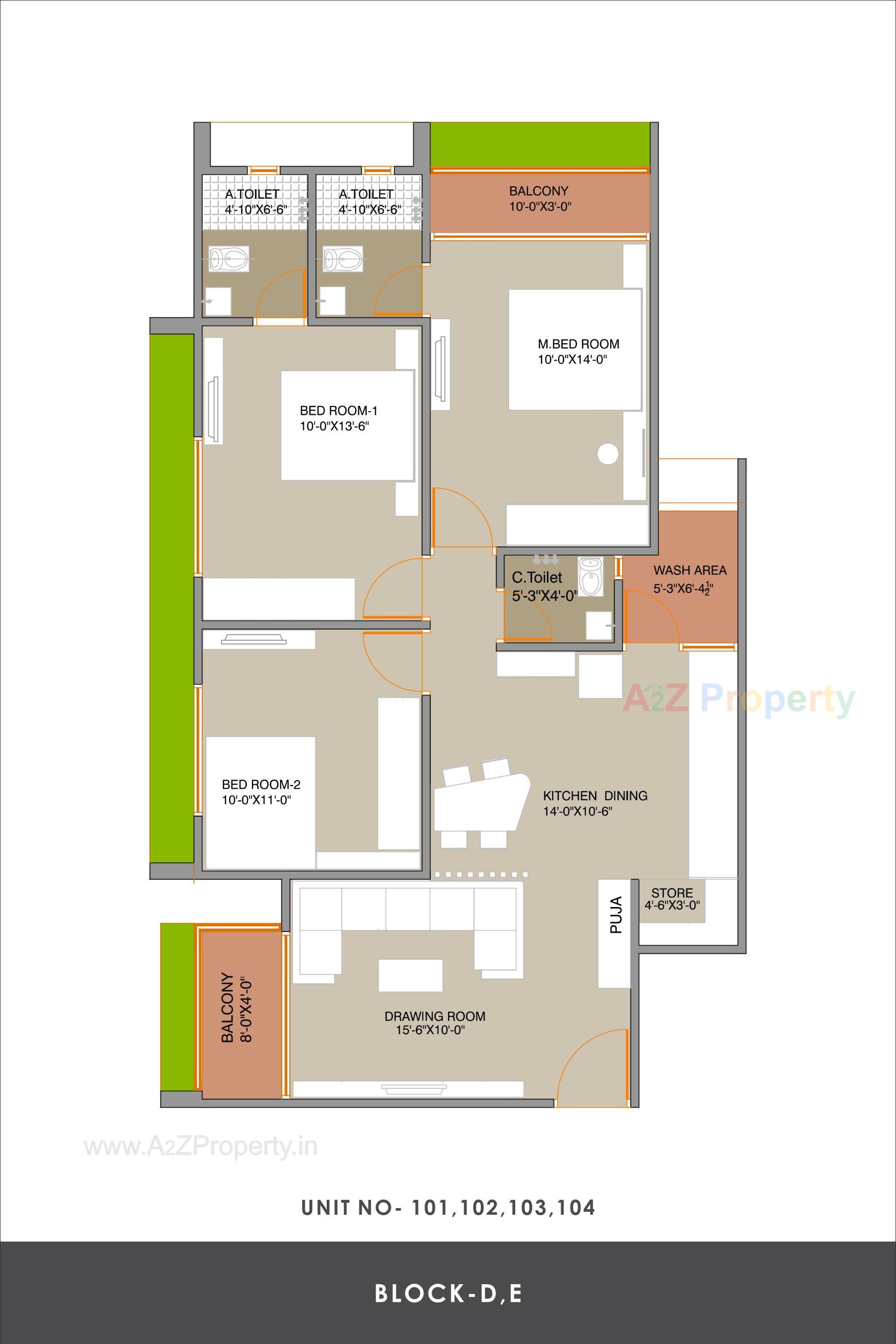 Layout of real estate project Elenza Greenwood located at Ghuma, Ahmedabad, Gujarat