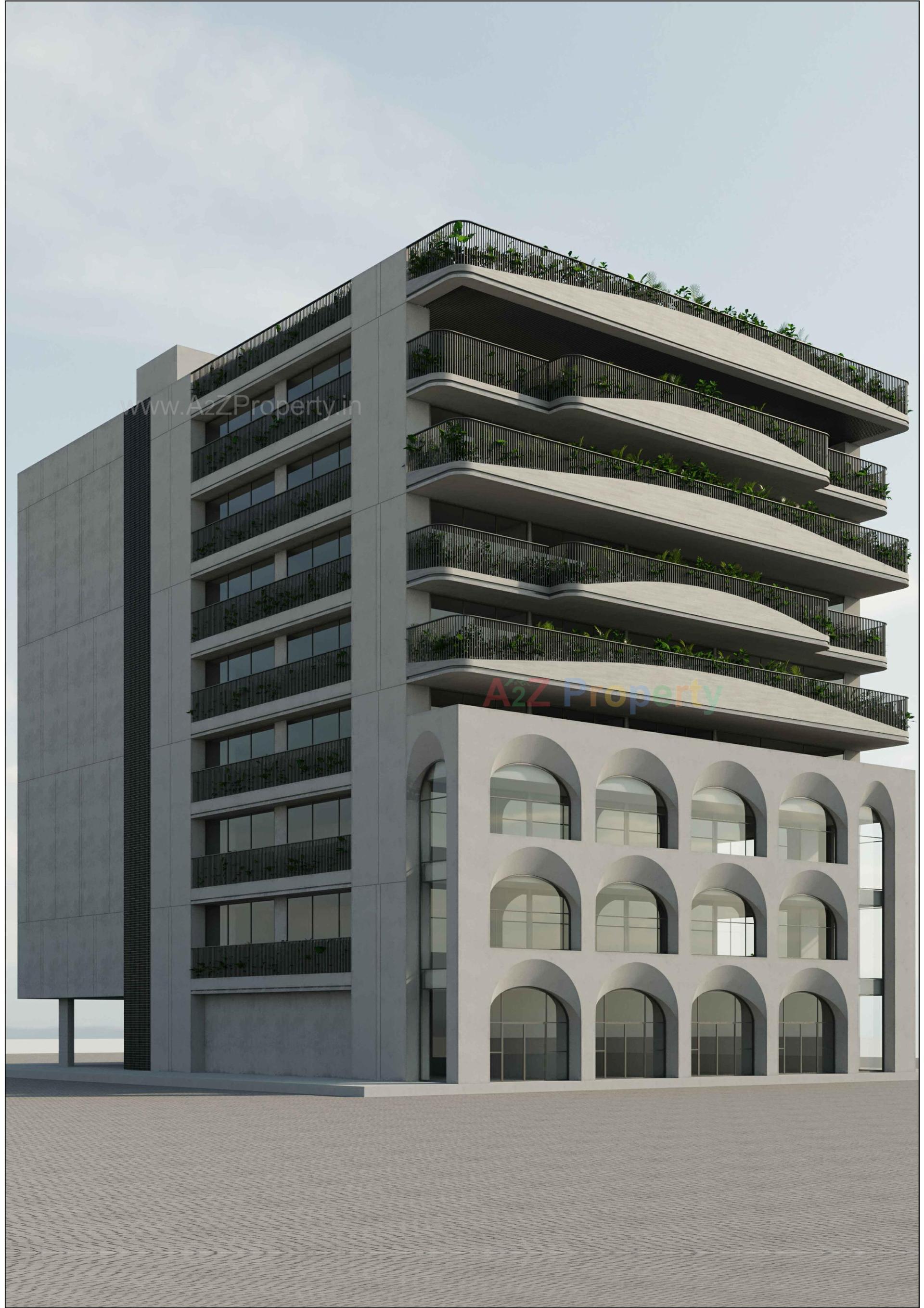 3D Elevation of real estate project Eleven The Oracle located at Sabarmati, Ahmedabad, Gujarat