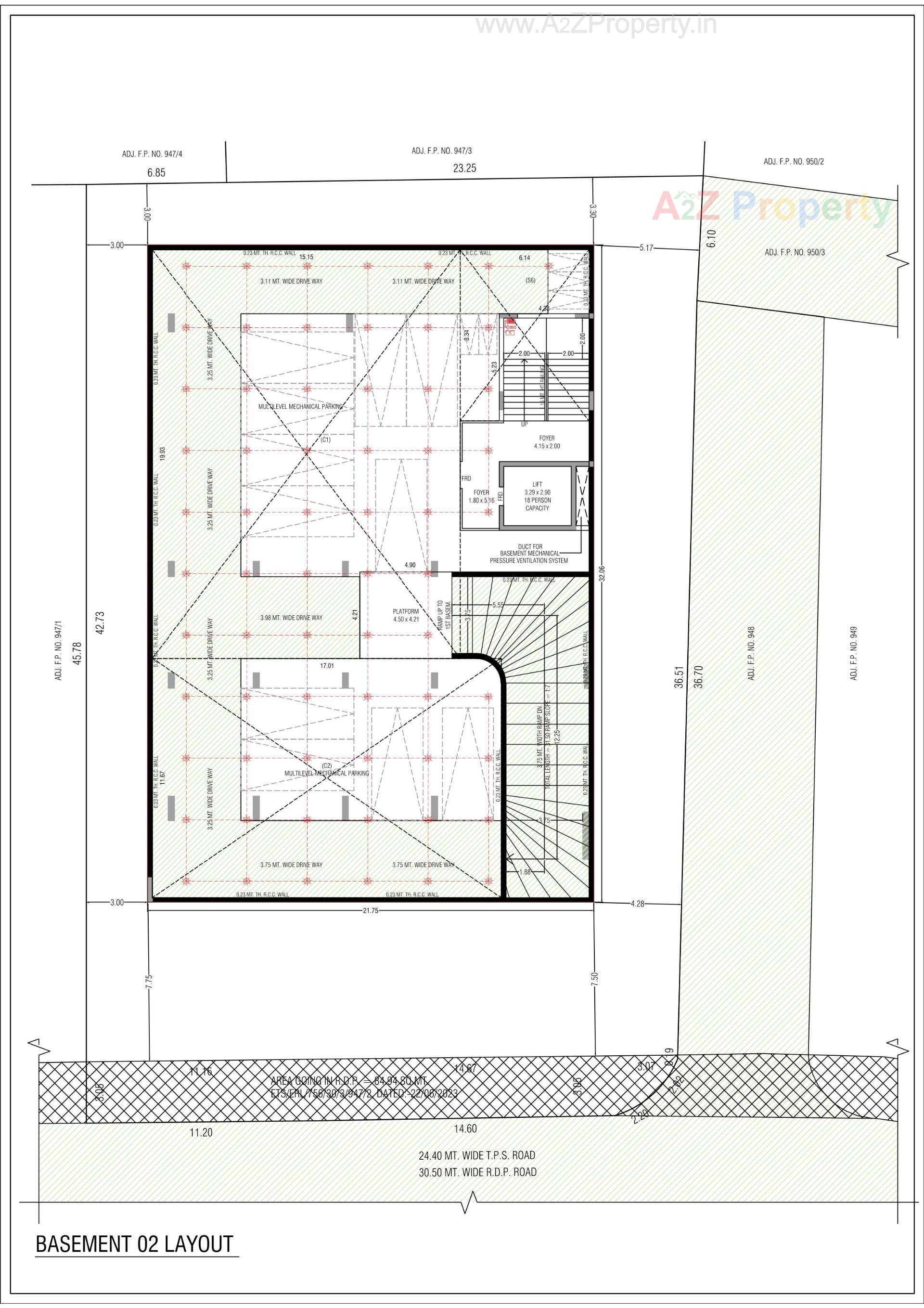 Layout of real estate project Eleven The Oracle located at Sabarmati, Ahmedabad, Gujarat