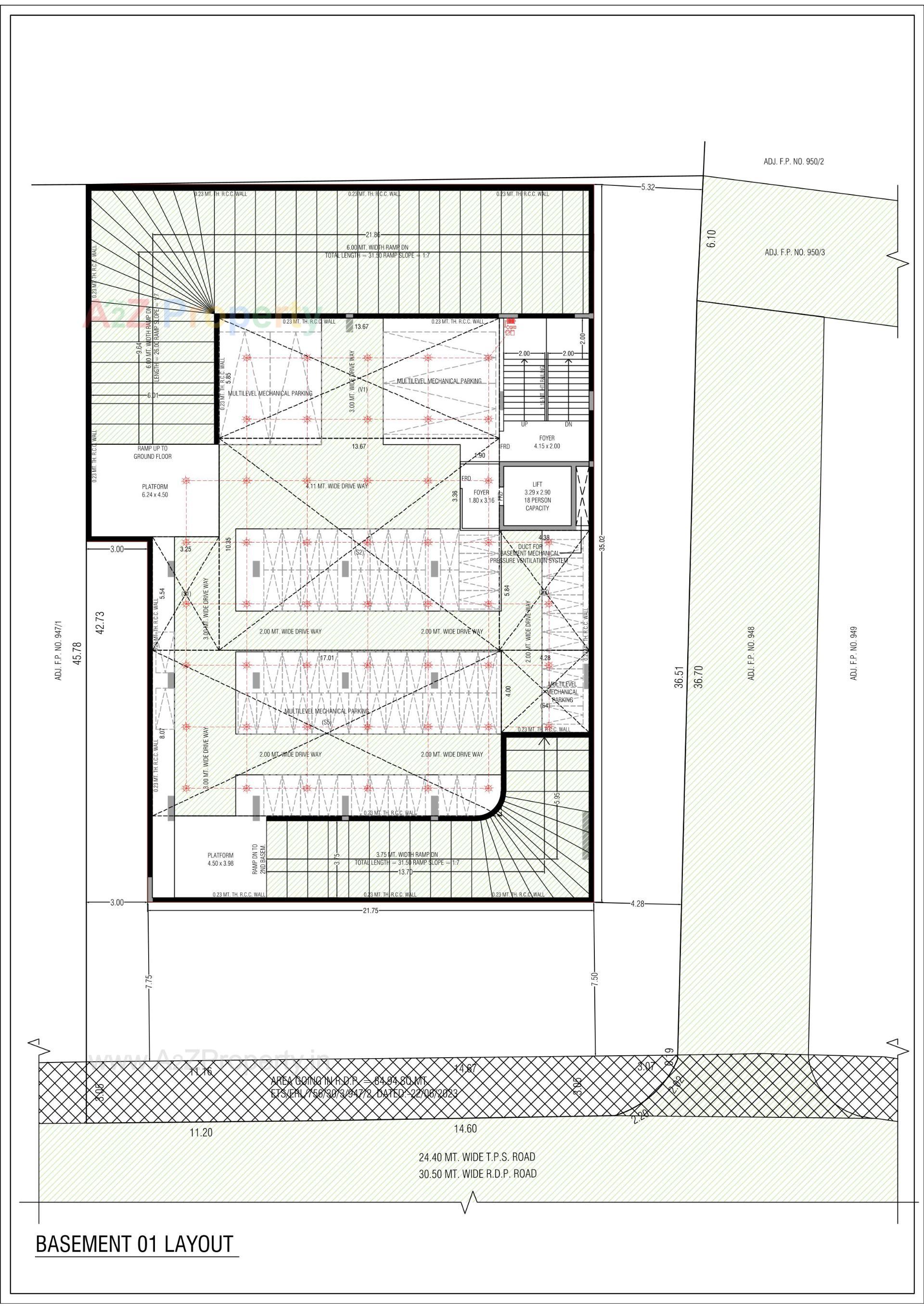Layout of real estate project Eleven The Oracle located at Sabarmati, Ahmedabad, Gujarat