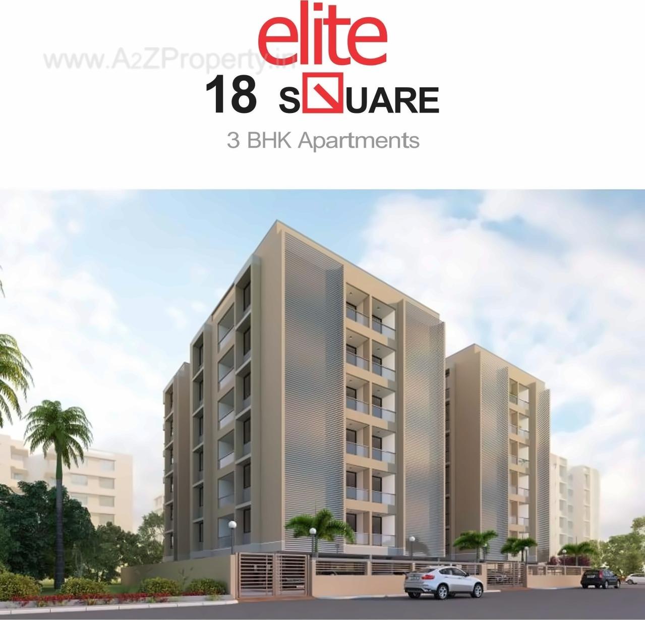 3D Elevation of real estate project Elite 18 Square located at City, Ahmedabad, Gujarat