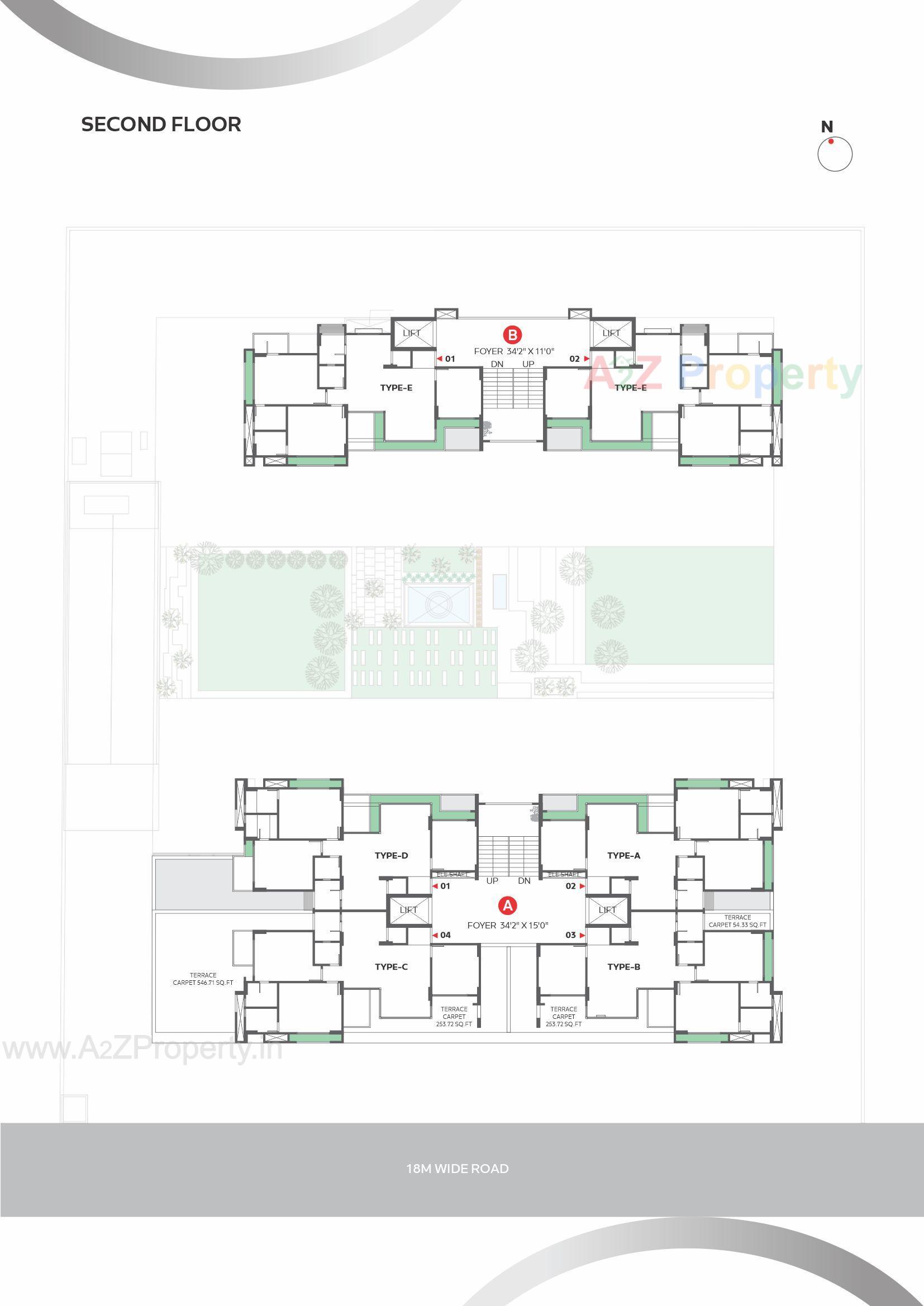 Layout of real estate project Elite Mars located at Chharodi, Ahmedabad, Gujarat