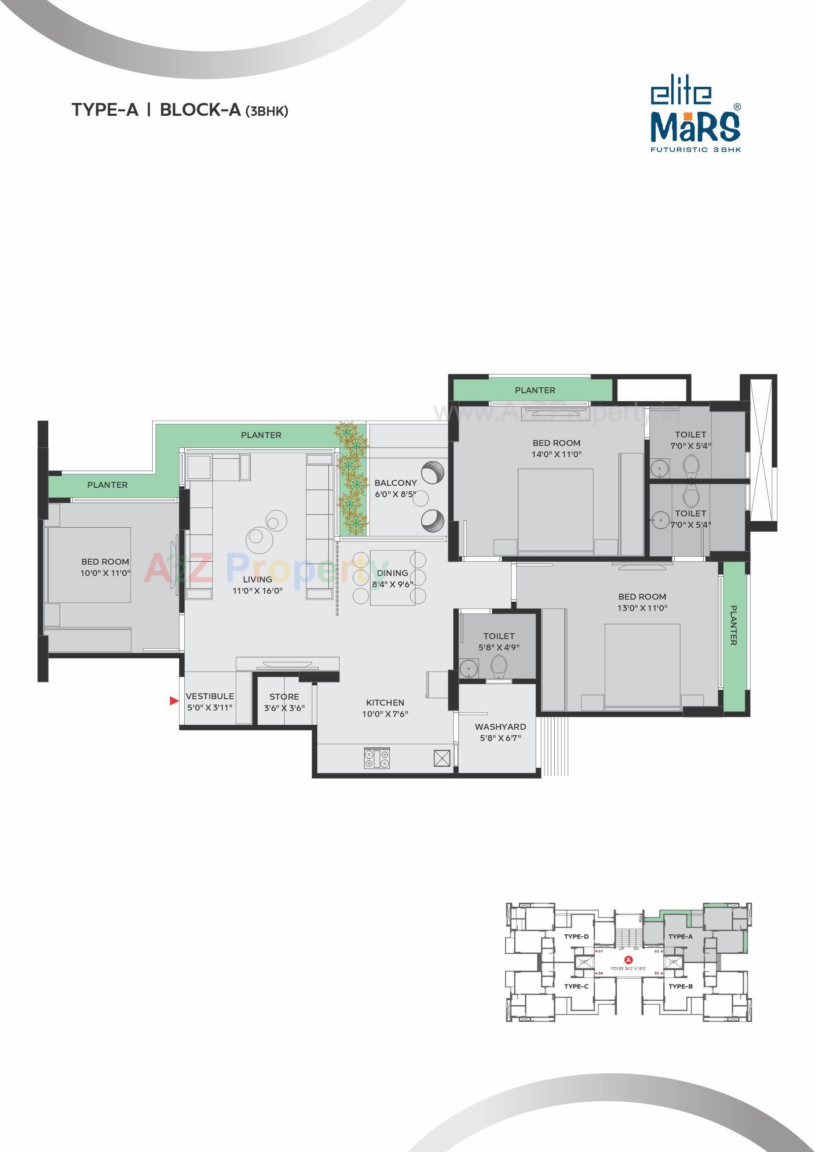 Layout of real estate project Elite Mars located at Chharodi, Ahmedabad, Gujarat