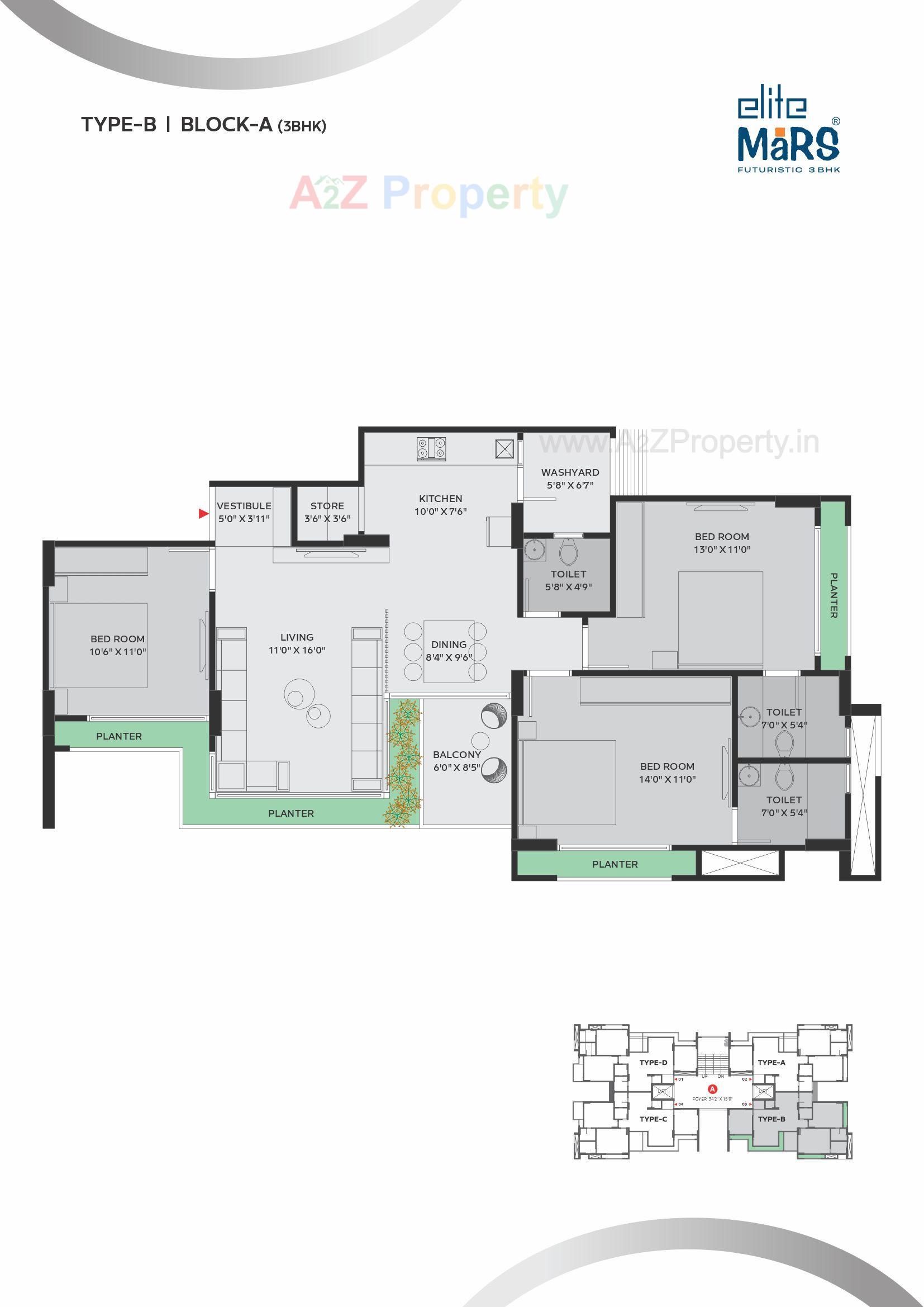 Layout of real estate project Elite Mars located at Chharodi, Ahmedabad, Gujarat