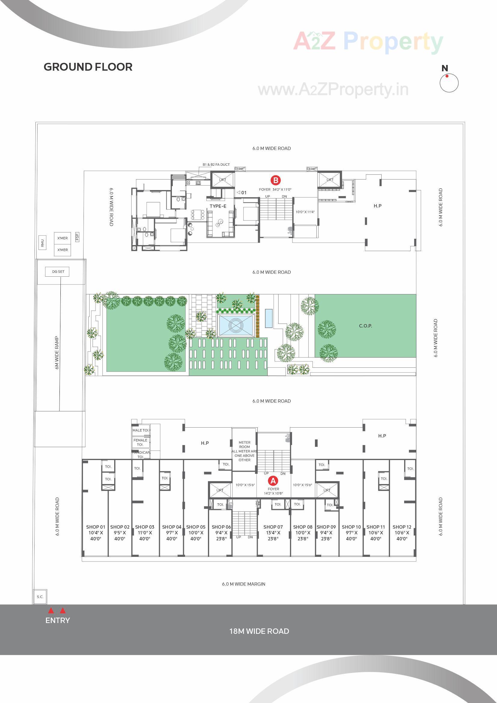 Layout of real estate project Elite Mars located at Chharodi, Ahmedabad, Gujarat