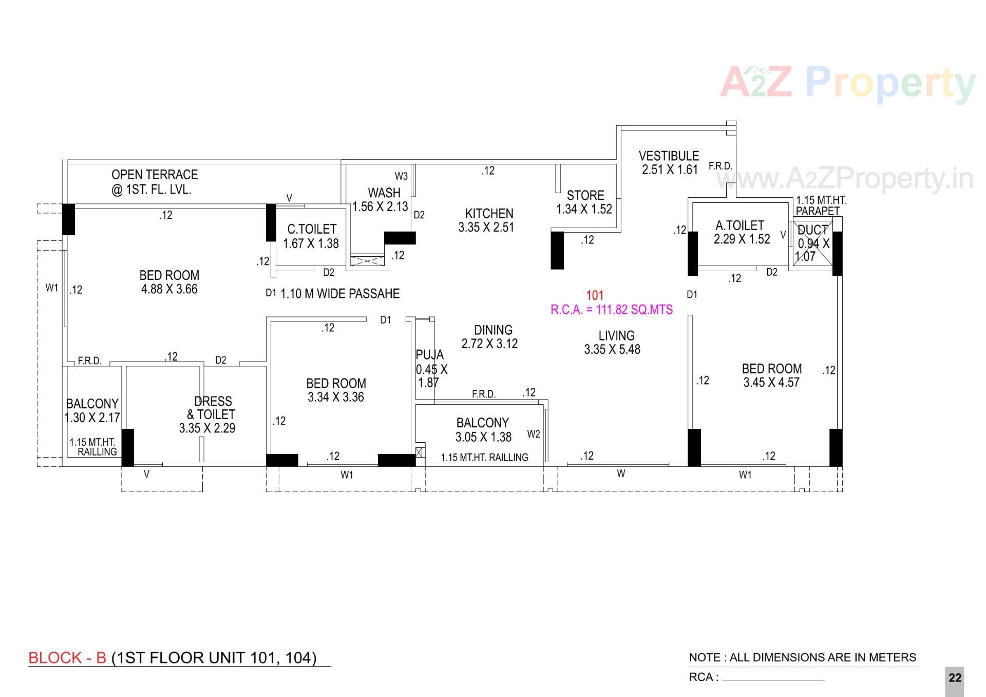 Layout of real estate project Elite Neptune located at Ahmedabad, Ahmedabad, Gujarat