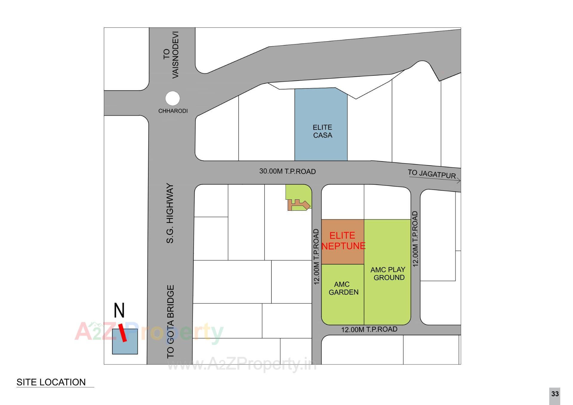 Layout of real estate project Elite Neptune located at Ahmedabad, Ahmedabad, Gujarat