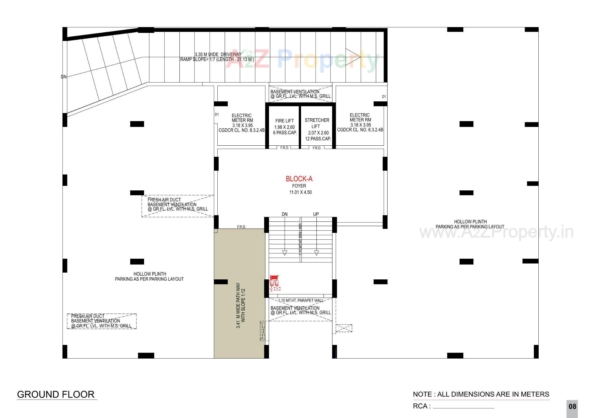 Layout of real estate project Elite Neptune located at Ahmedabad, Ahmedabad, Gujarat