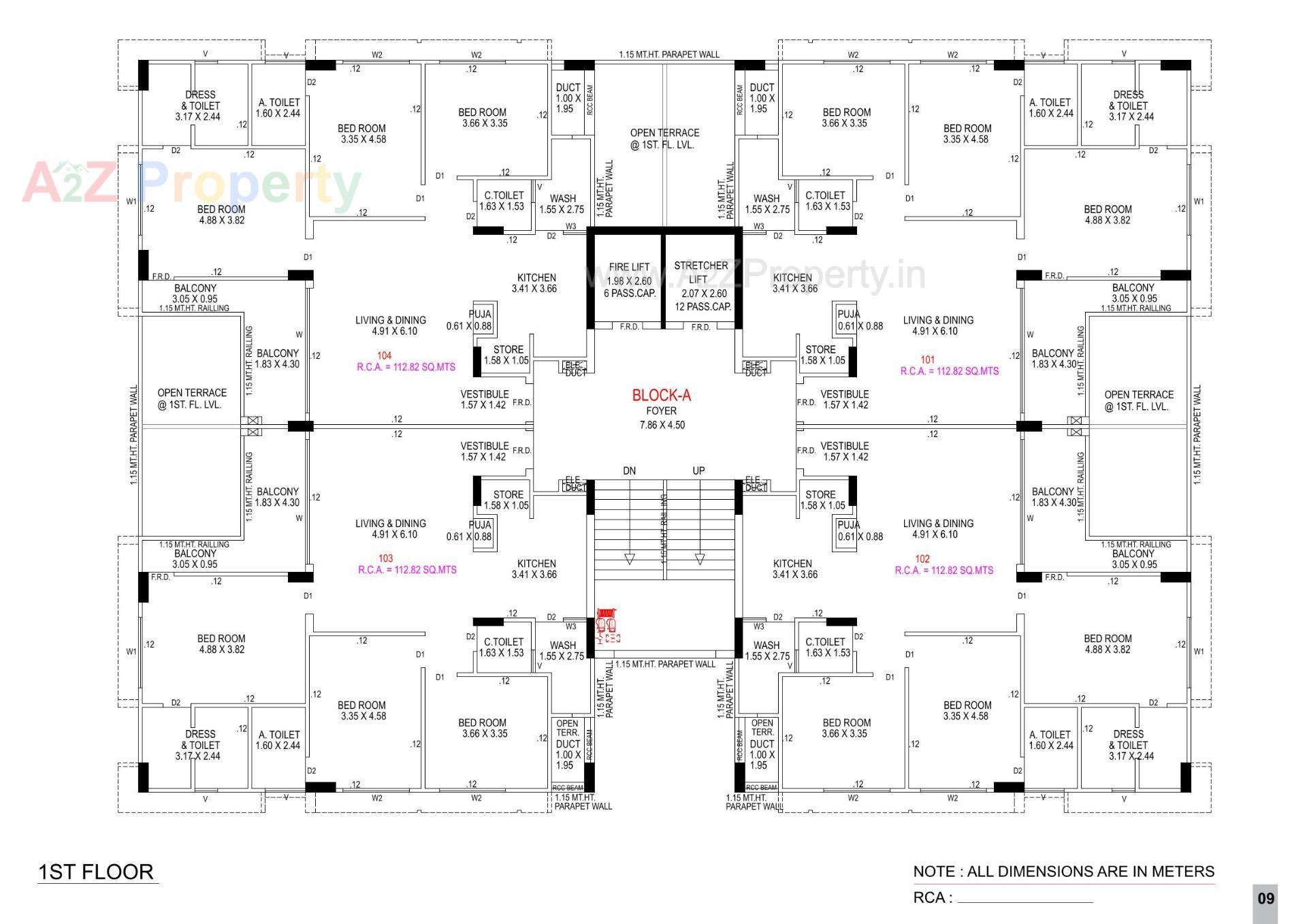 Layout of real estate project Elite Neptune located at Ahmedabad, Ahmedabad, Gujarat