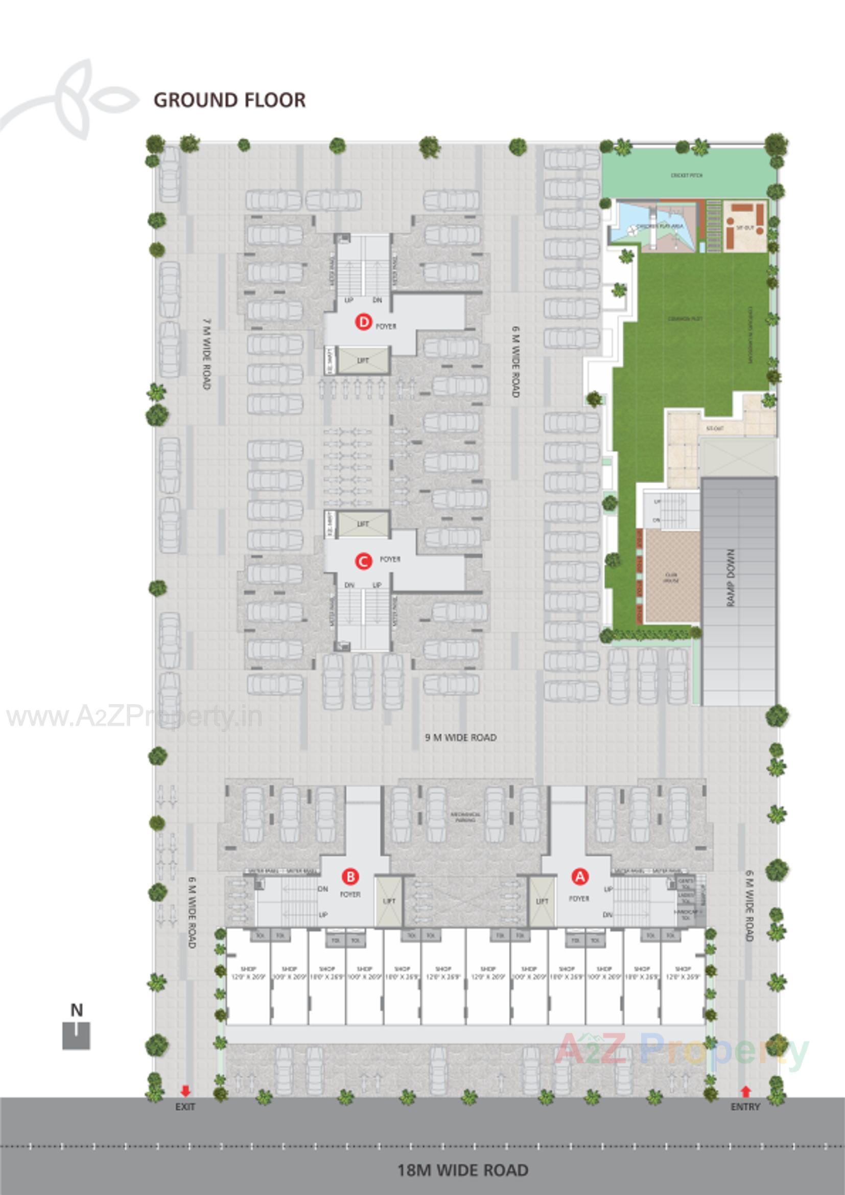 Layout of real estate project Elite Ornate located at Ahmedabad, Ahmedabad, Gujarat