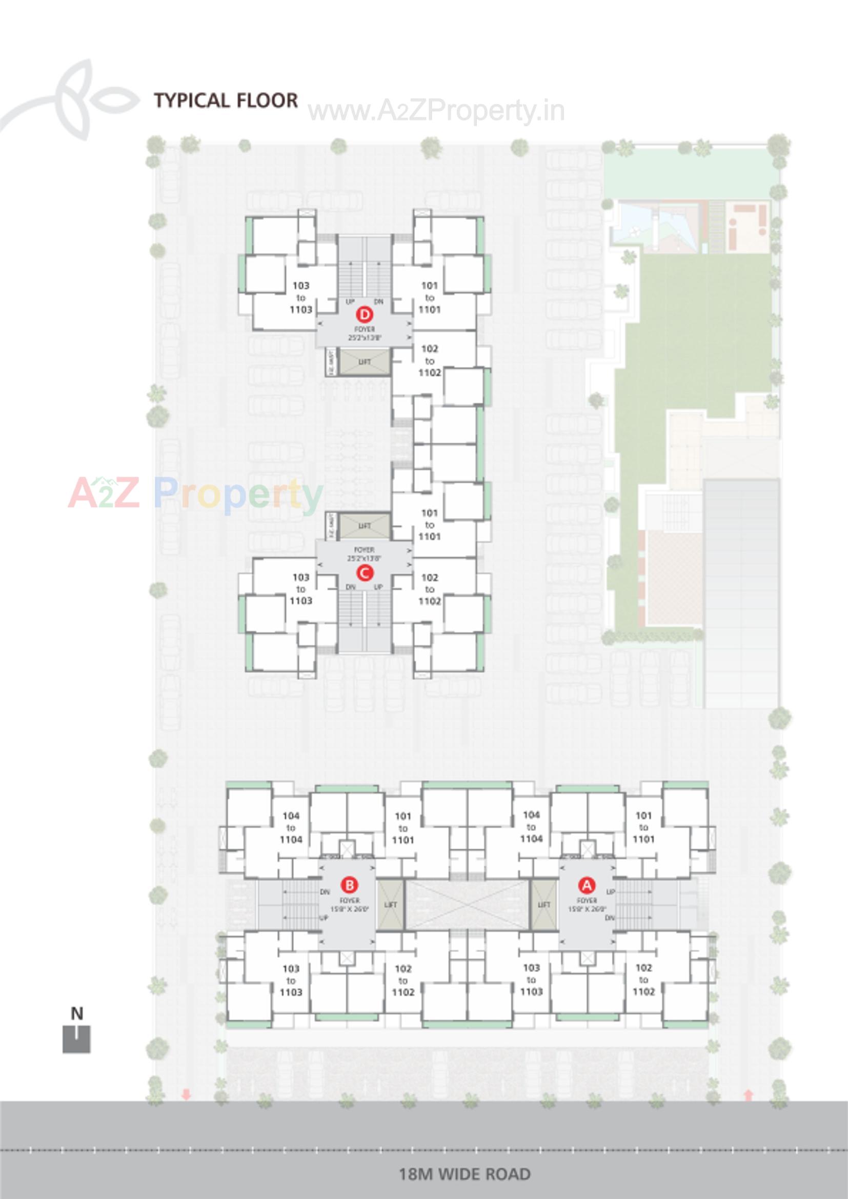 Layout of real estate project Elite Ornate located at Ahmedabad, Ahmedabad, Gujarat