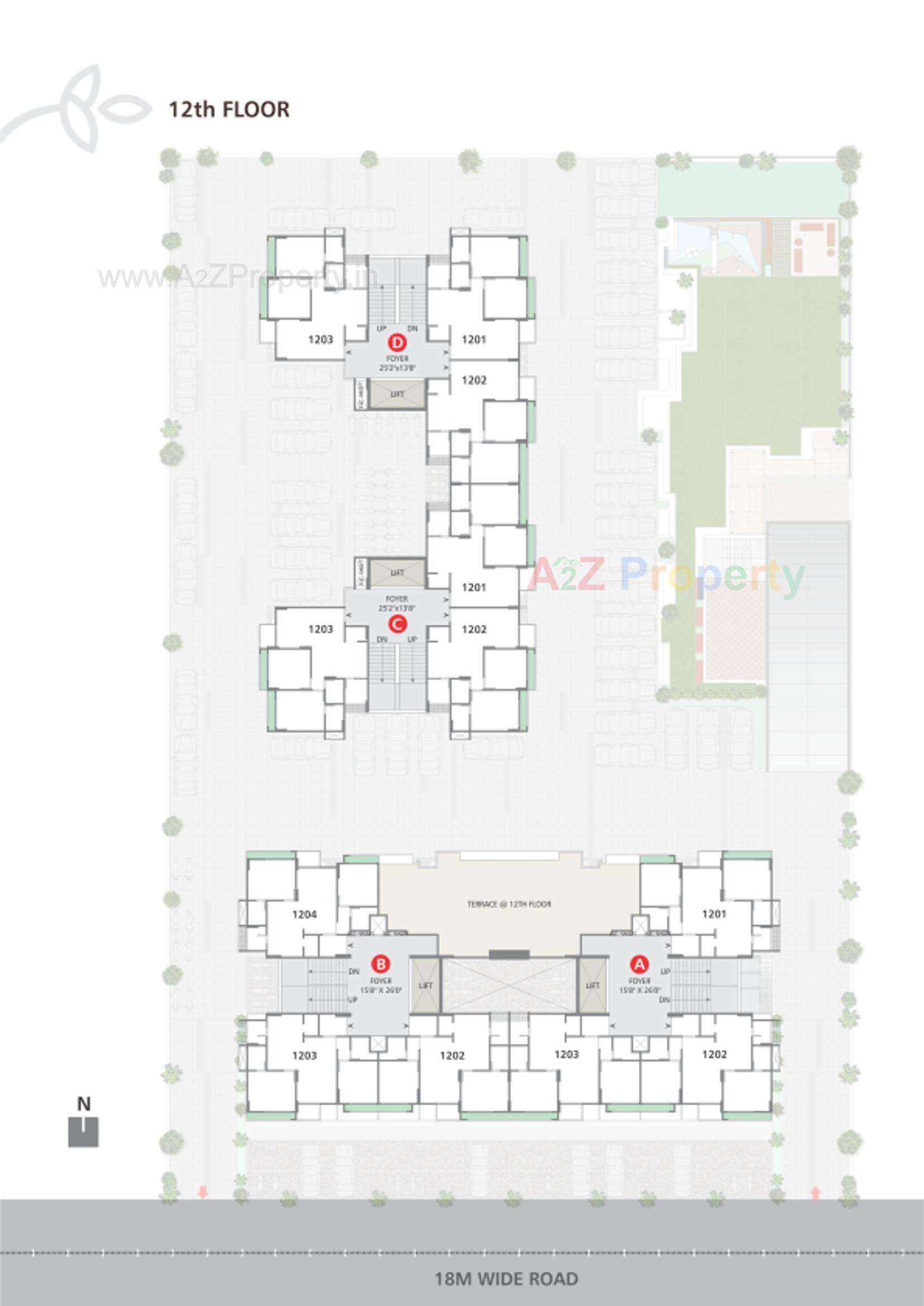 Layout of real estate project Elite Ornate located at Ahmedabad, Ahmedabad, Gujarat