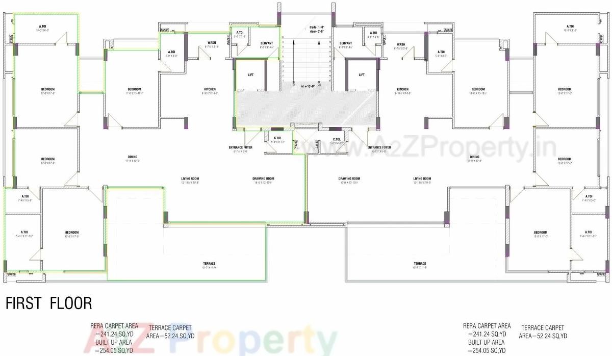 Layout of real estate project Eminence located at Thaltej, Ahmedabad, Gujarat