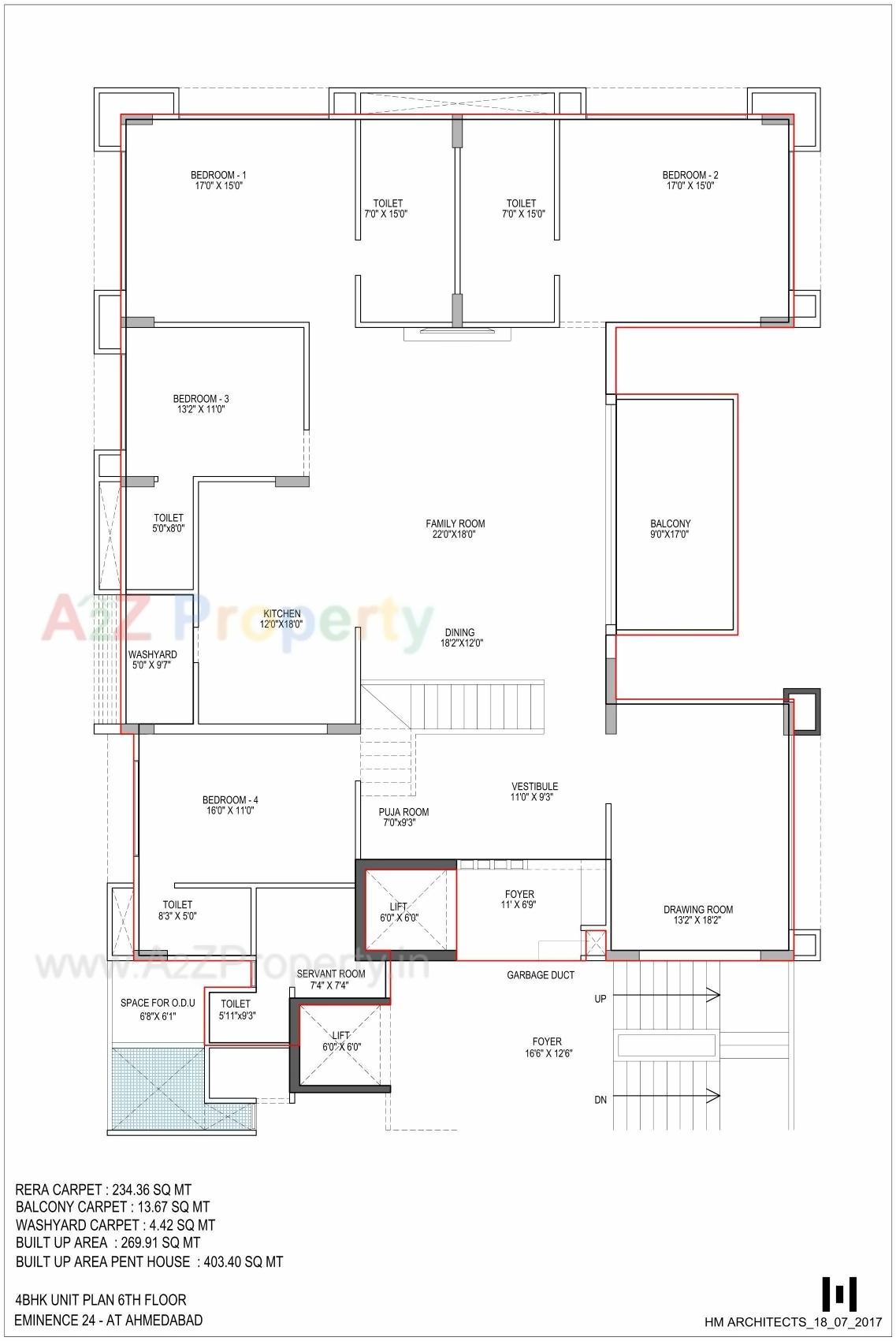 Layout of real estate project Eminence located at City, Ahmedabad, Gujarat
