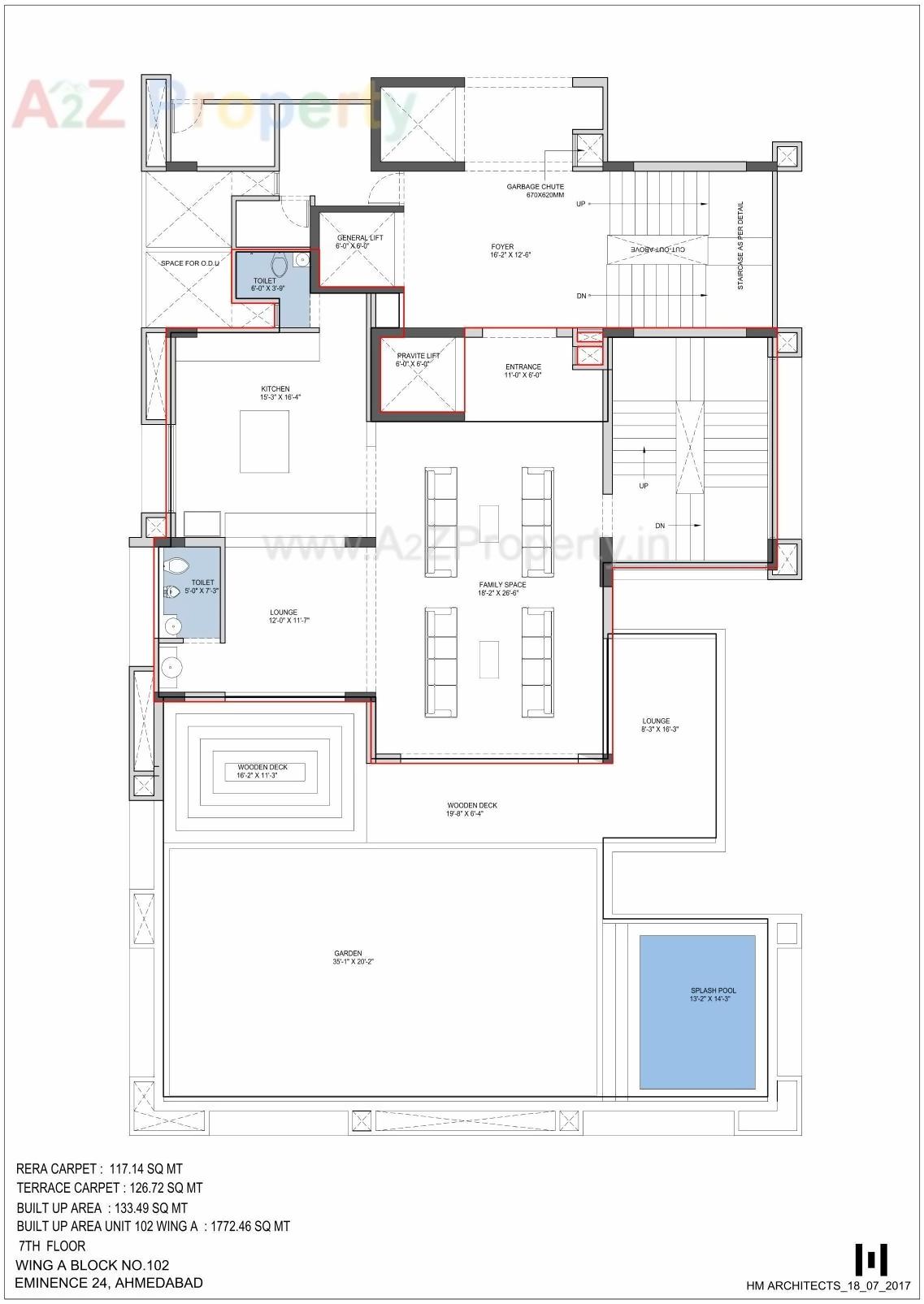 Layout of real estate project Eminence located at City, Ahmedabad, Gujarat