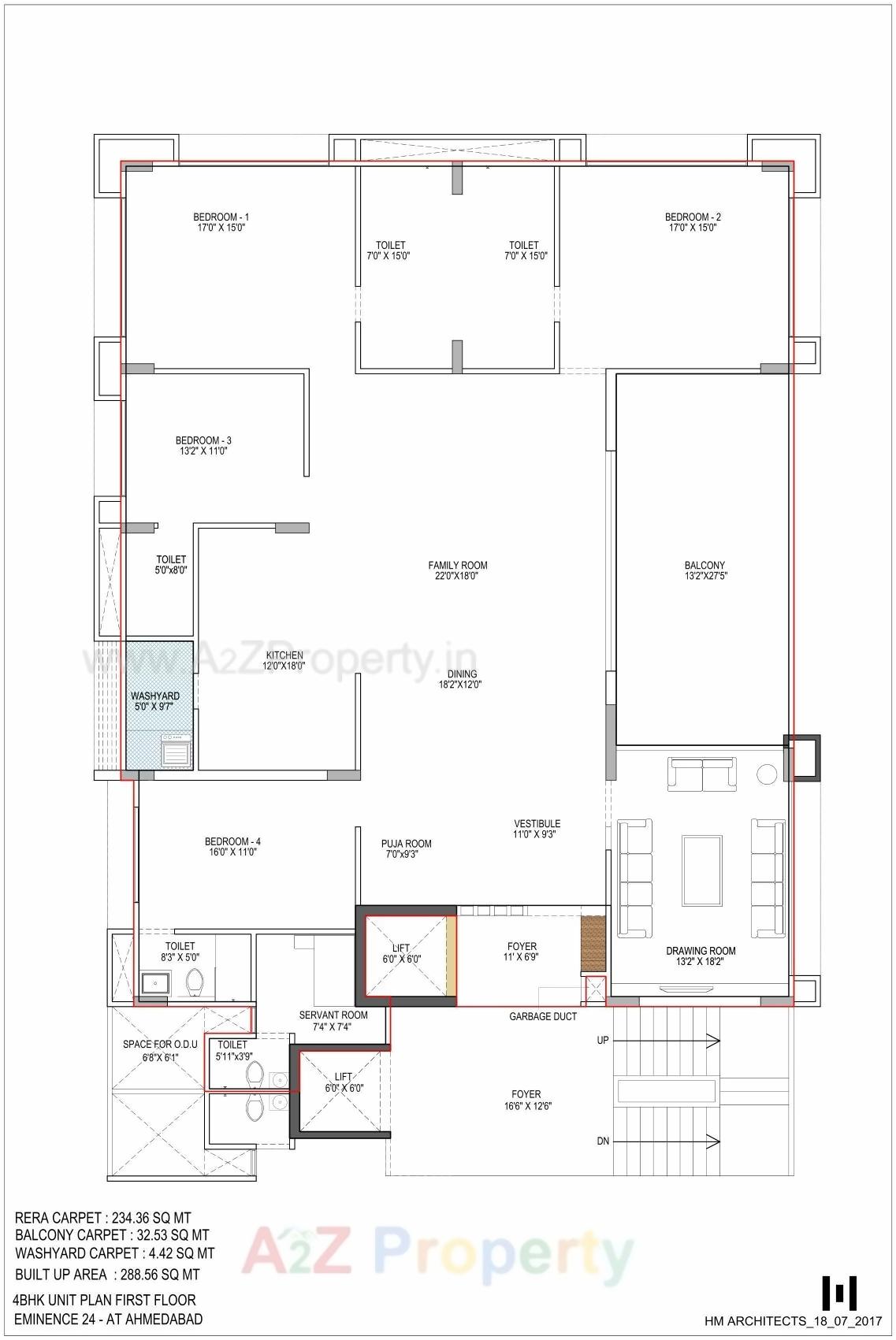 Layout of real estate project Eminence located at City, Ahmedabad, Gujarat