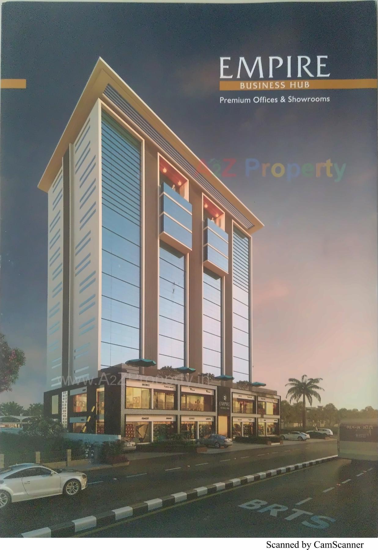 3D Elevation of real estate project Empire Business Hub located at Sola, Ahmedabad, Gujarat