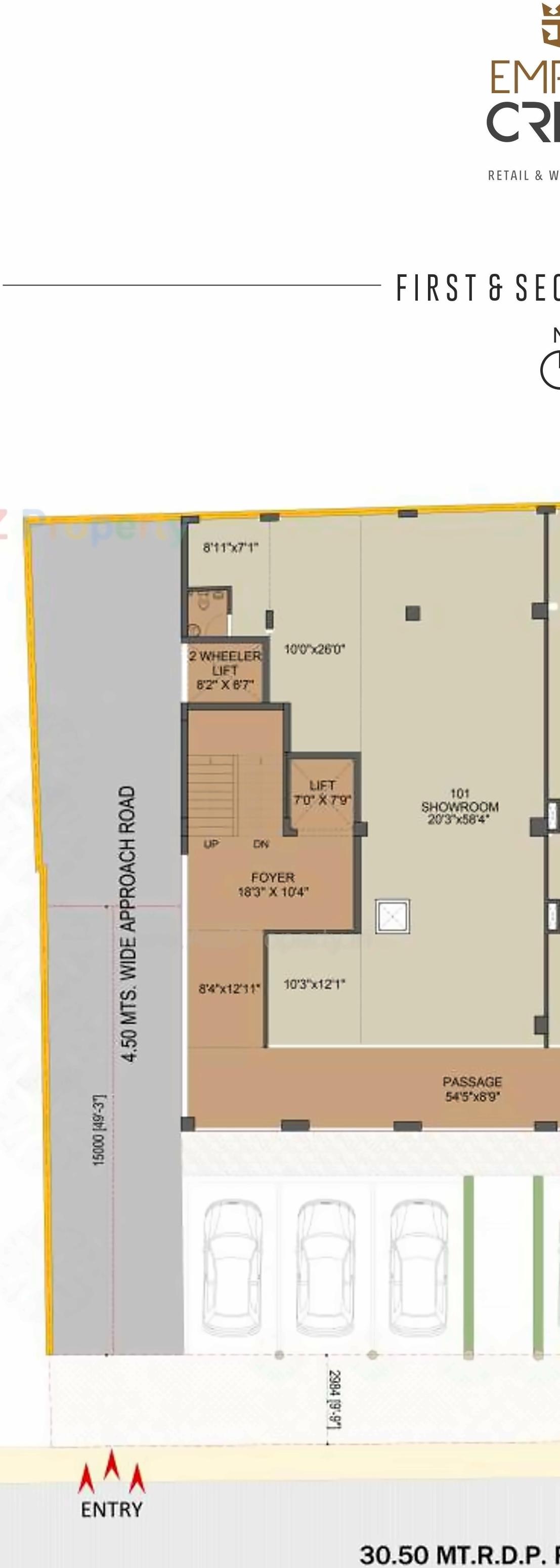 Layout of real estate project Empire Crest located at Ahmedabad, Ahmedabad, Gujarat
