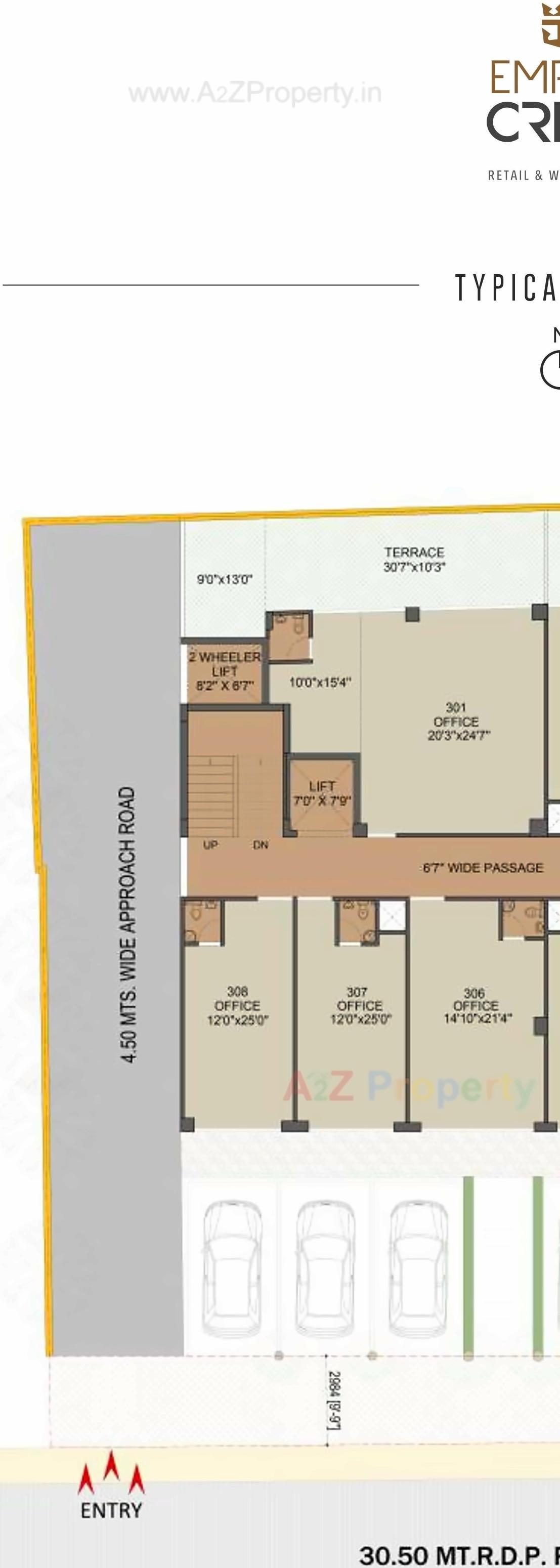 Layout of real estate project Empire Crest located at Ahmedabad, Ahmedabad, Gujarat
