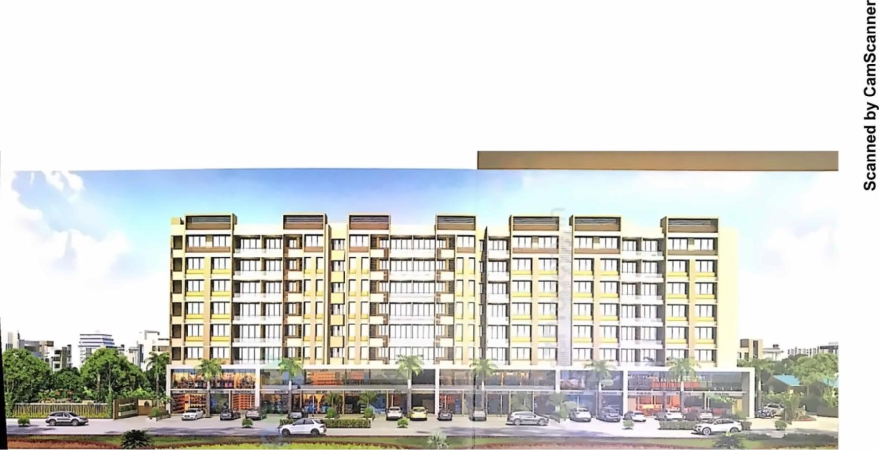 3D Elevation of real estate project Empire Heights located at Ghodasar, Ahmedabad, Gujarat