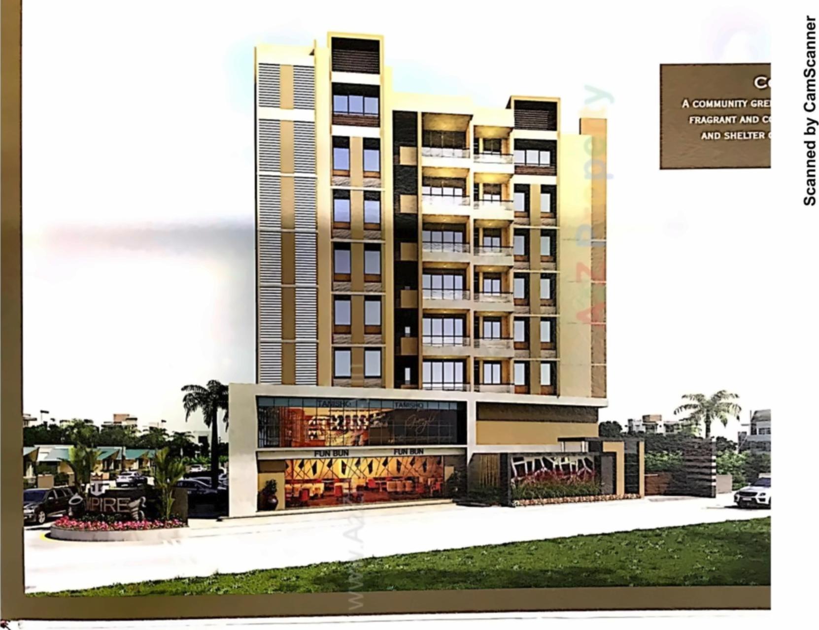3D Elevation of real estate project Empire Heights located at Ghodasar, Ahmedabad, Gujarat
