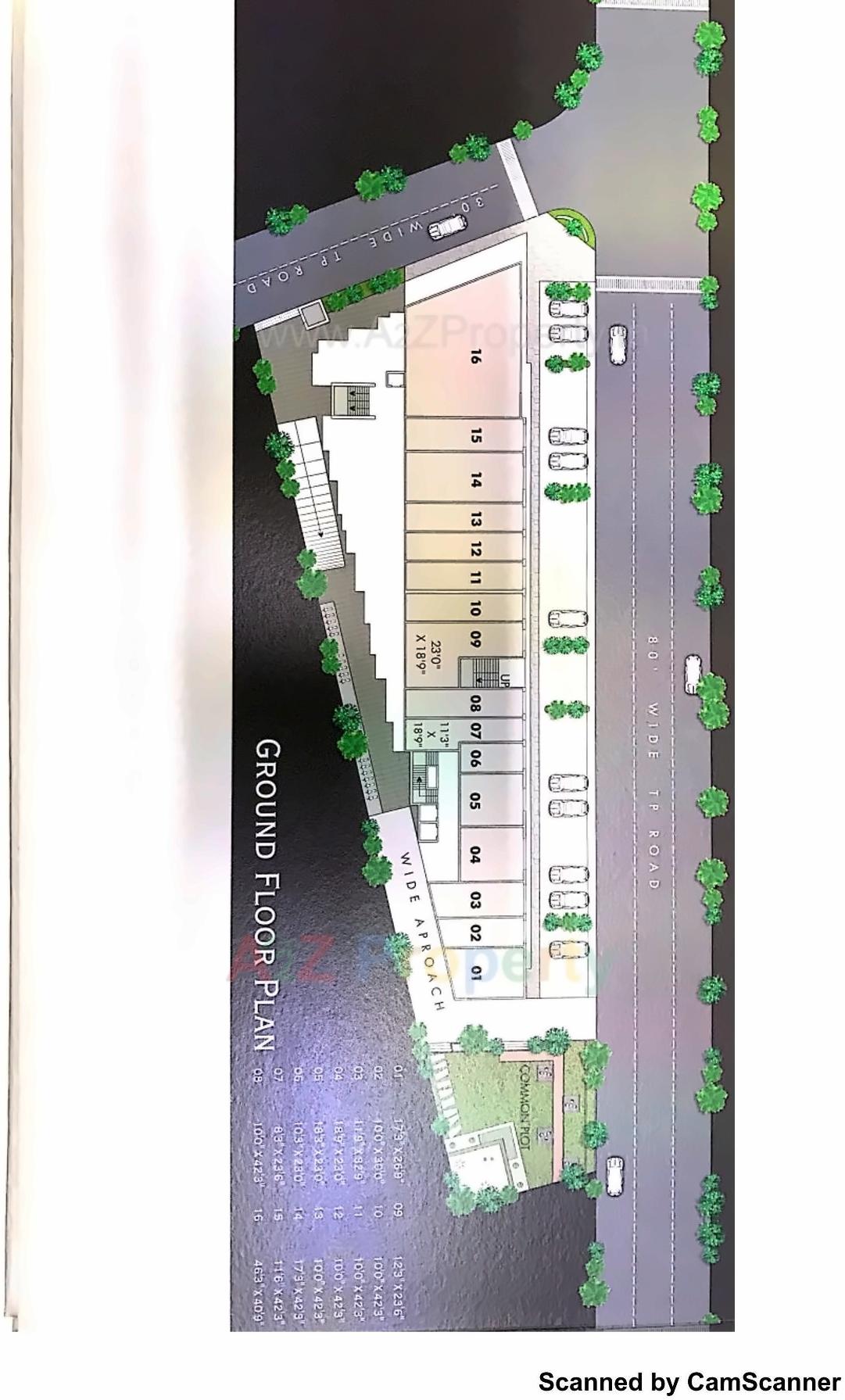 Layout of real estate project Empire Heights located at Ghodasar, Ahmedabad, Gujarat