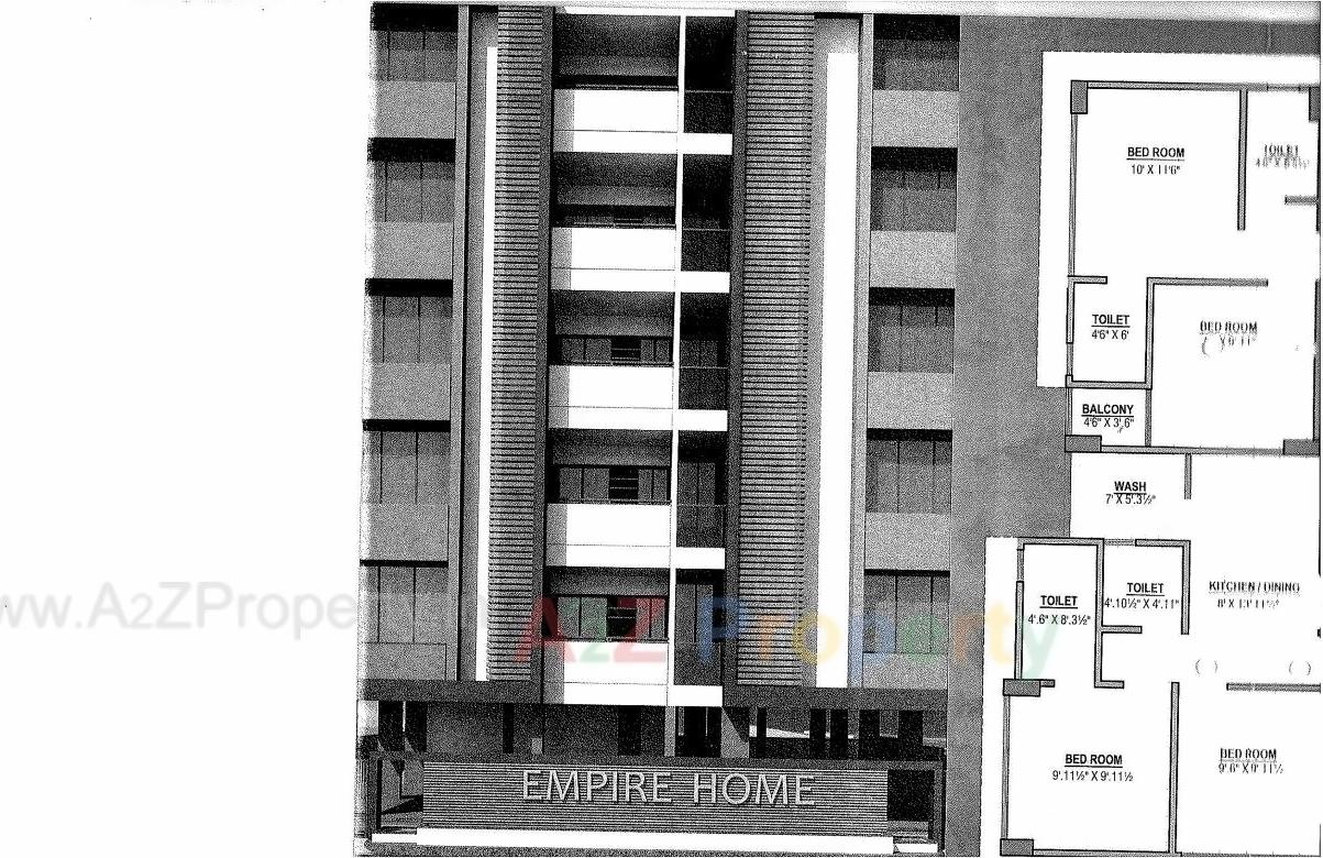 Layout of real estate project Empire Homes located at Rajpur-hirpur, Ahmedabad, Gujarat