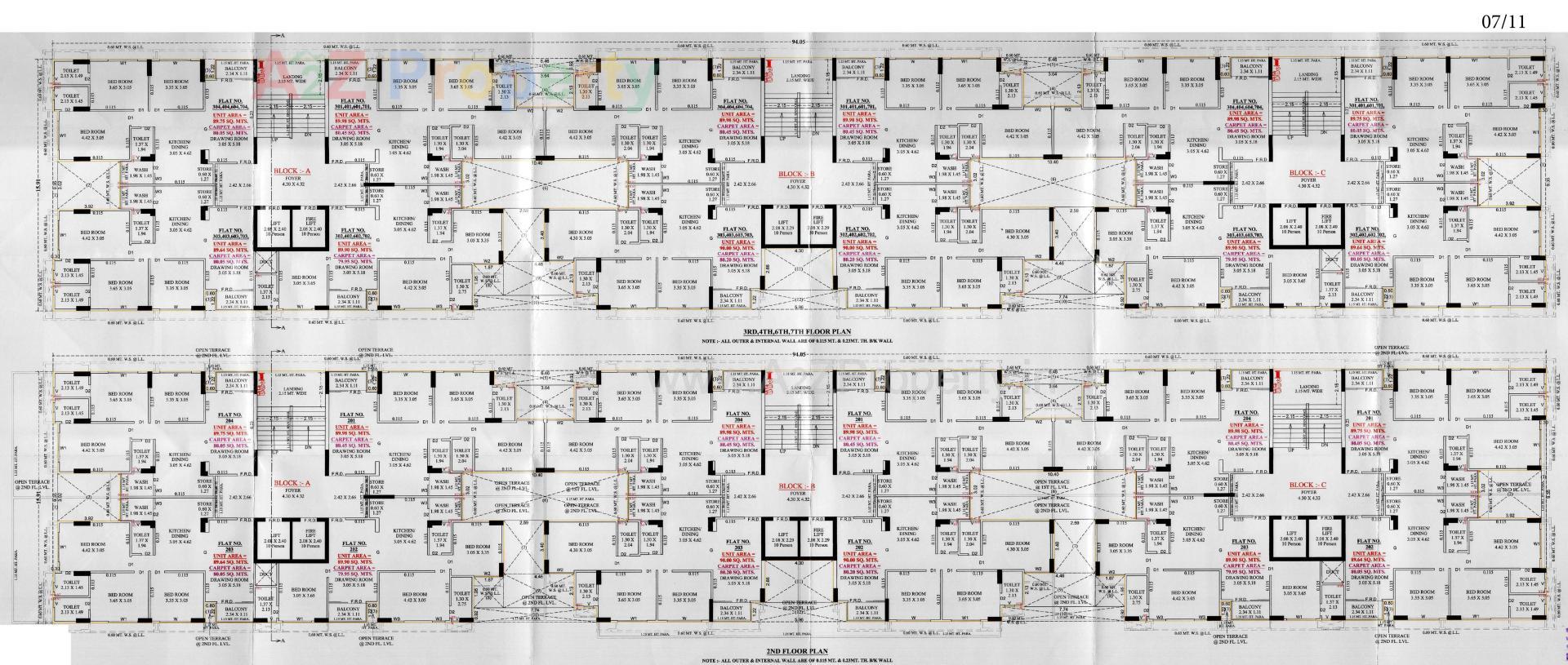 Layout of real estate project Empire Skypark located at Ahmedabad, Ahmedabad, Gujarat