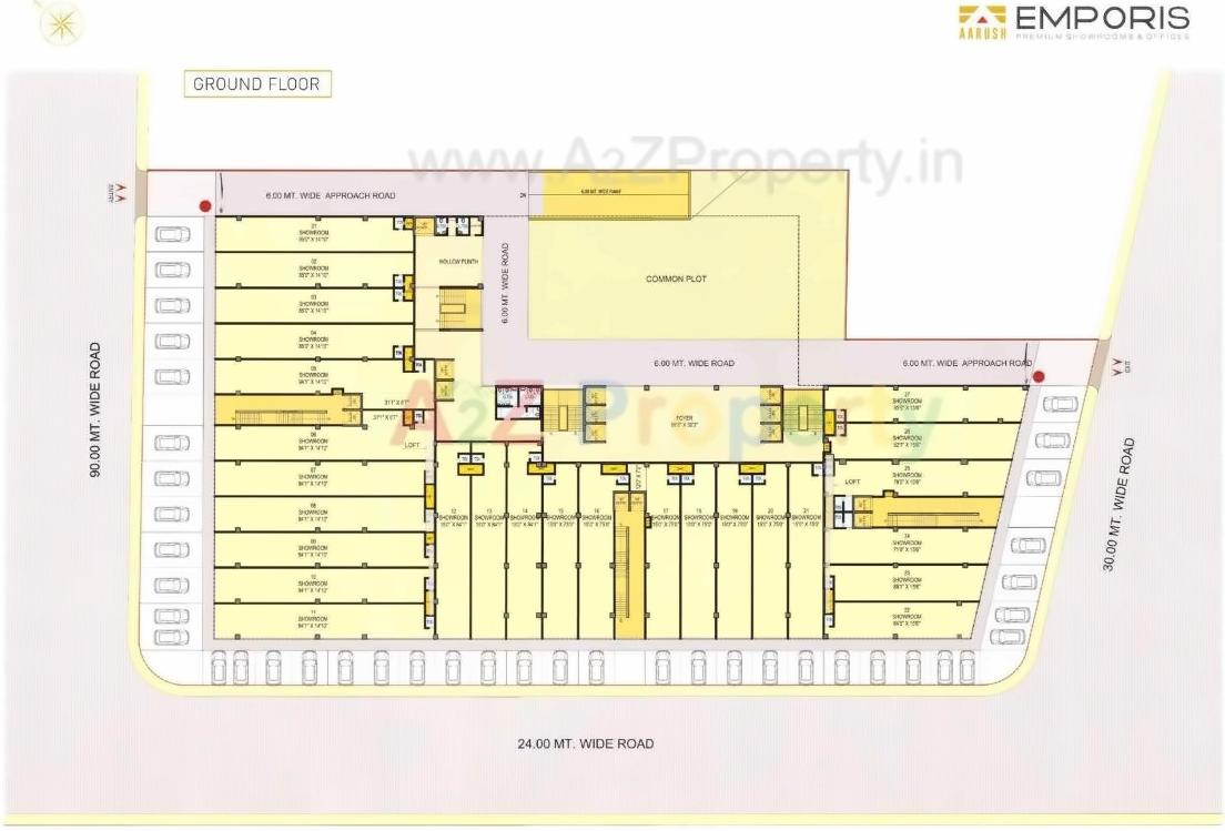 Layout of real estate project Emporis located at Motera, Ahmedabad, Gujarat