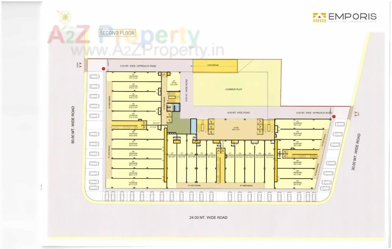 Layout of real estate project Emporis located at Motera, Ahmedabad, Gujarat