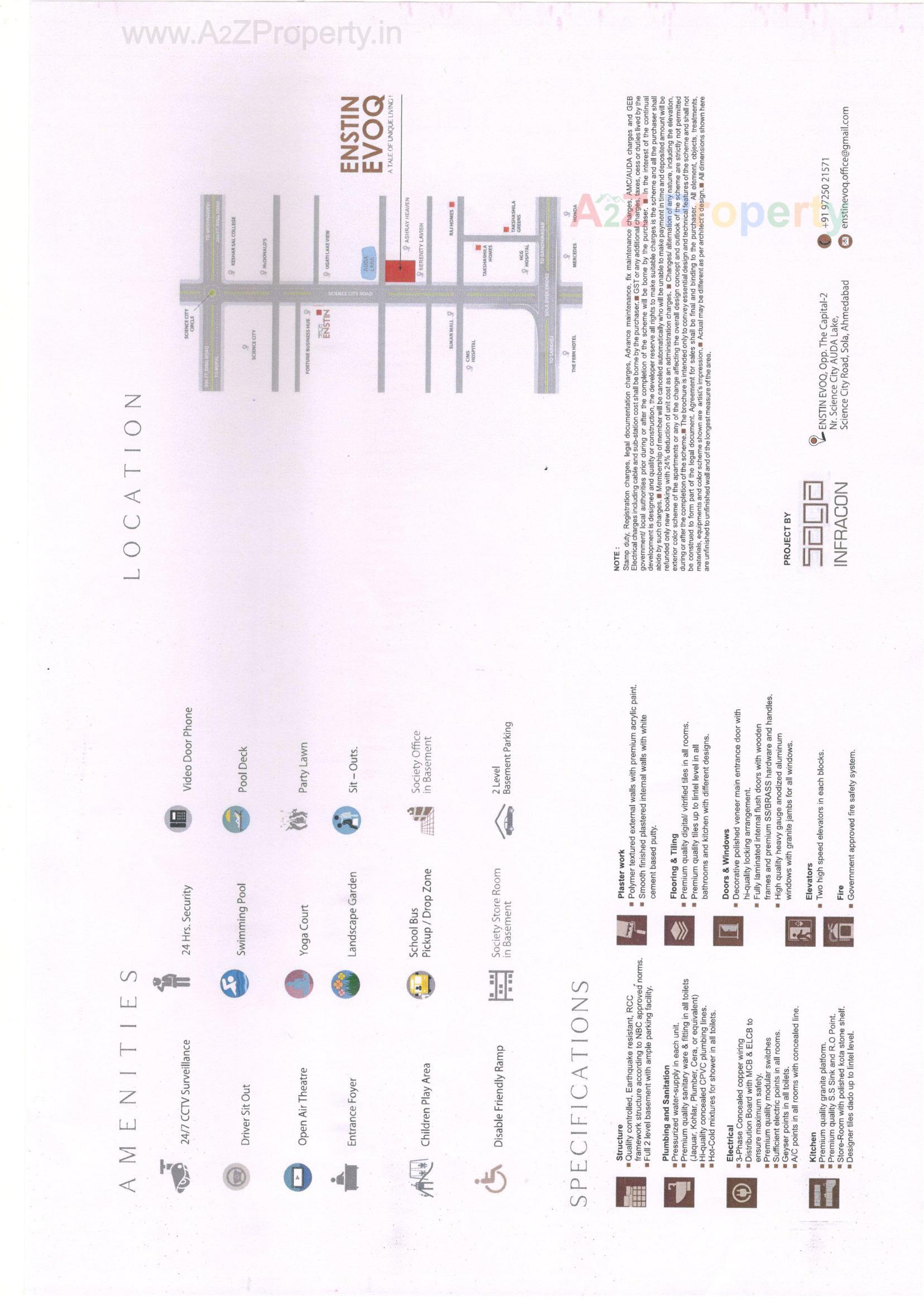  of real estate project Enstin Evoq located at Sola, Ahmedabad, Gujarat