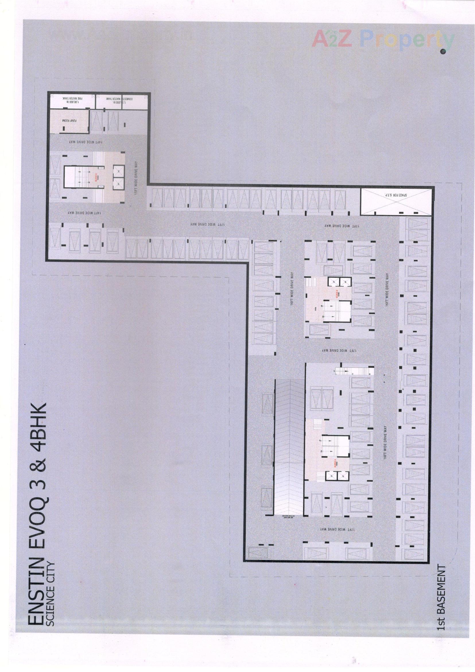 Layout of real estate project Enstin Evoq located at Sola, Ahmedabad, Gujarat