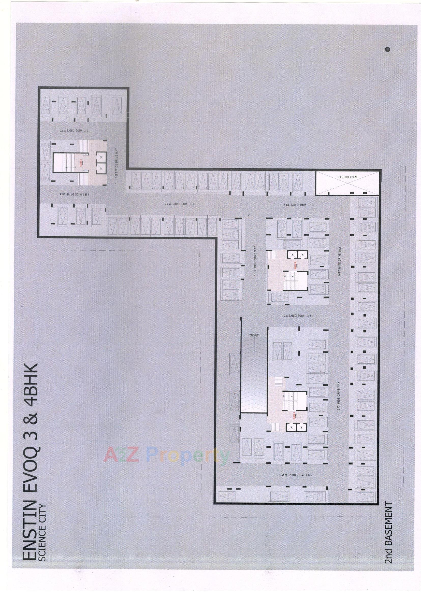 Layout of real estate project Enstin Evoq located at Sola, Ahmedabad, Gujarat